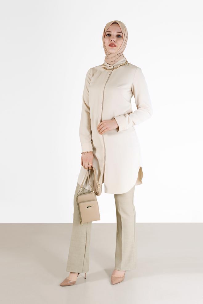 Tesettür giyim  İSPANYOL PAÇA PANTOLON 70296  - ALVİNA