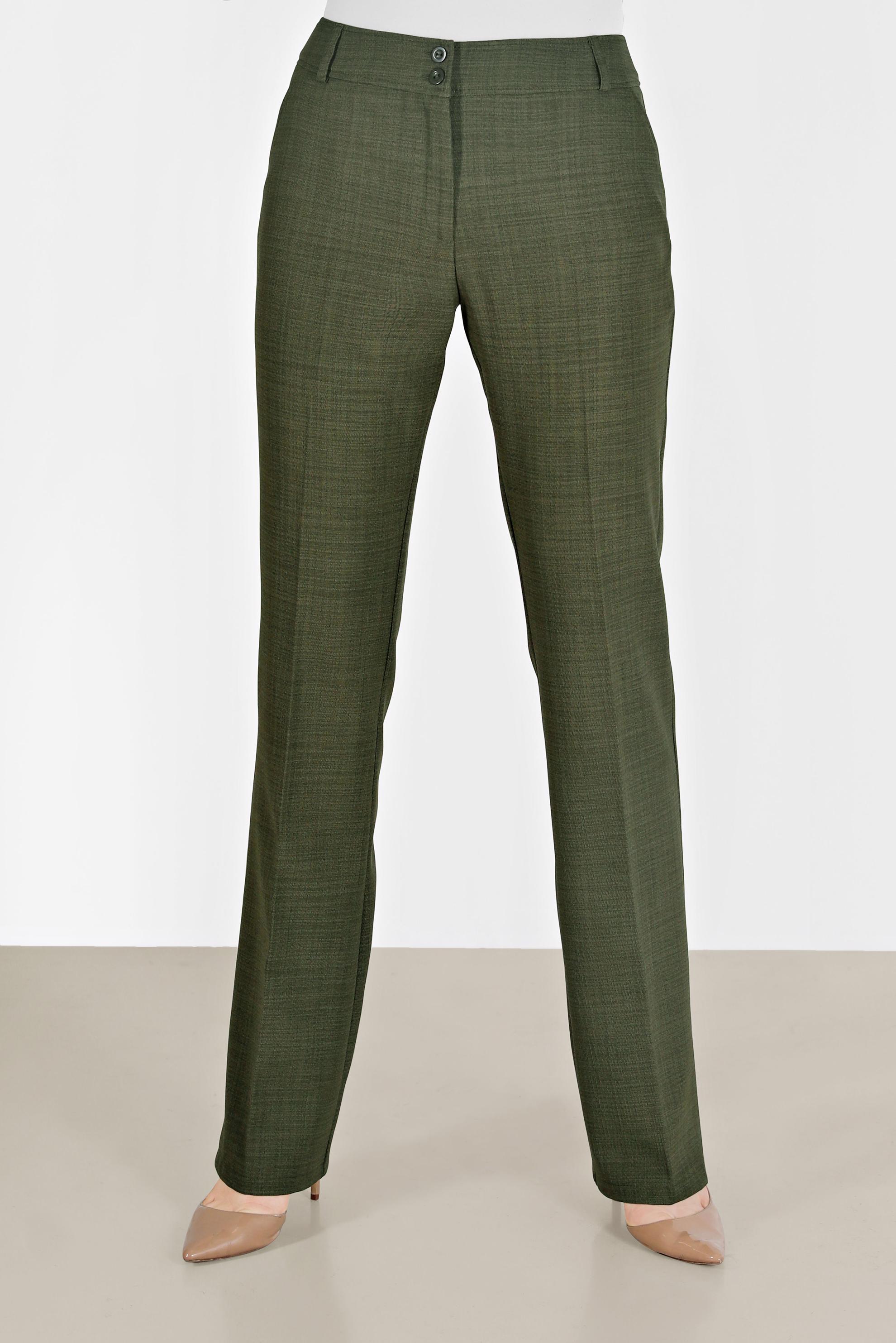 Tesettür giyim HAKİ İSPANYOL PAÇA PANTOLON 70296 