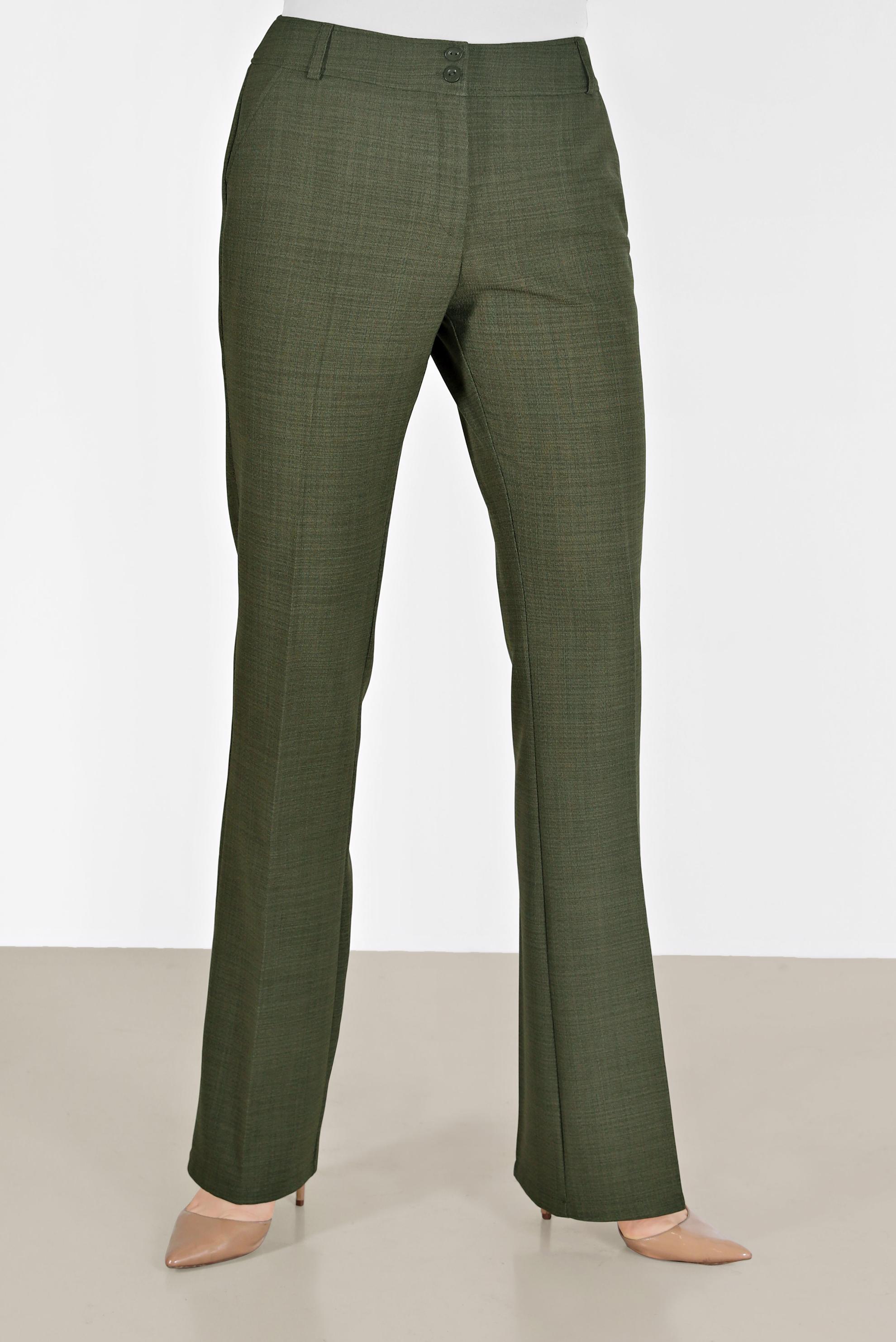 Tesettür giyim HAKİ İSPANYOL PAÇA PANTOLON 70296 