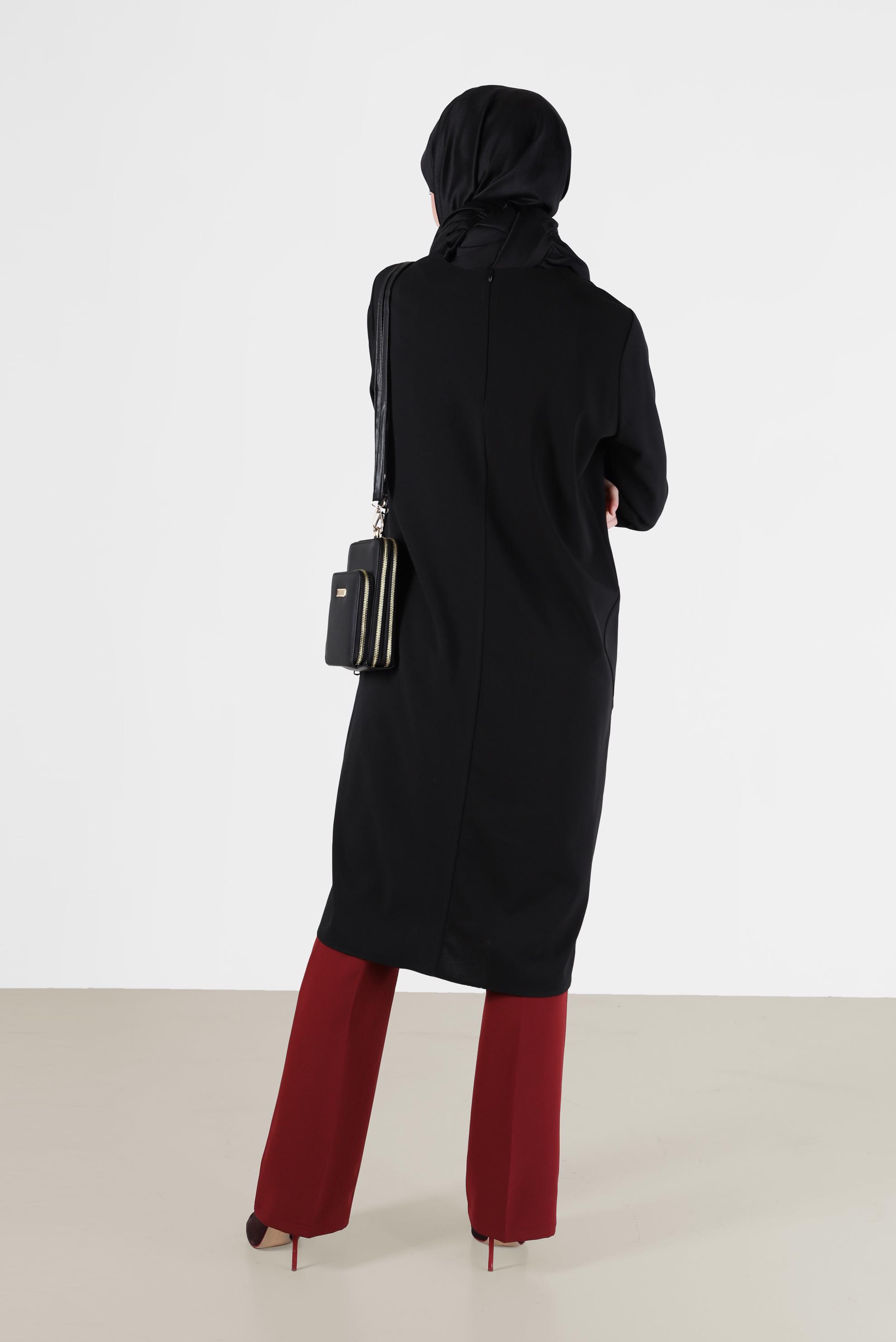 Tesettür giyim BORDO İSPANYOL PAÇA PANTOLON 70297 