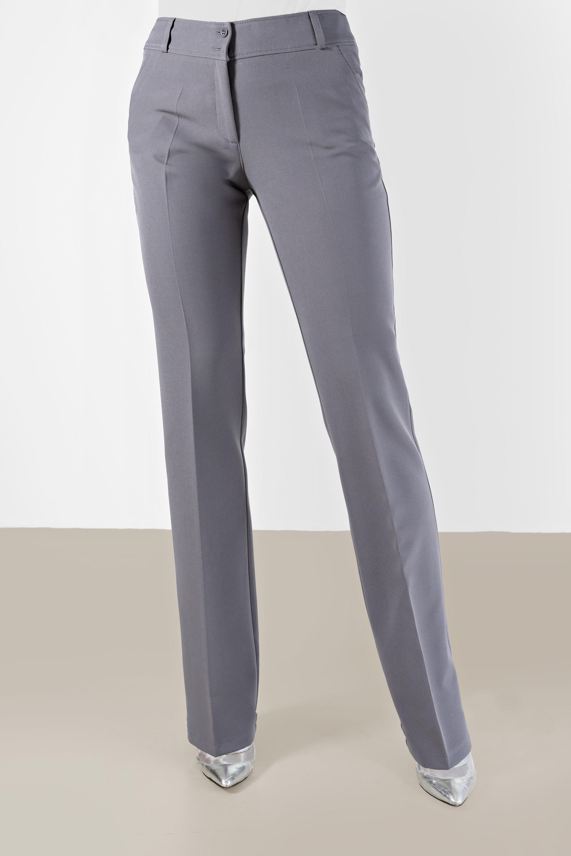 Tesettür giyim GRİ İSPANYOL PAÇA PANTOLON 70297 