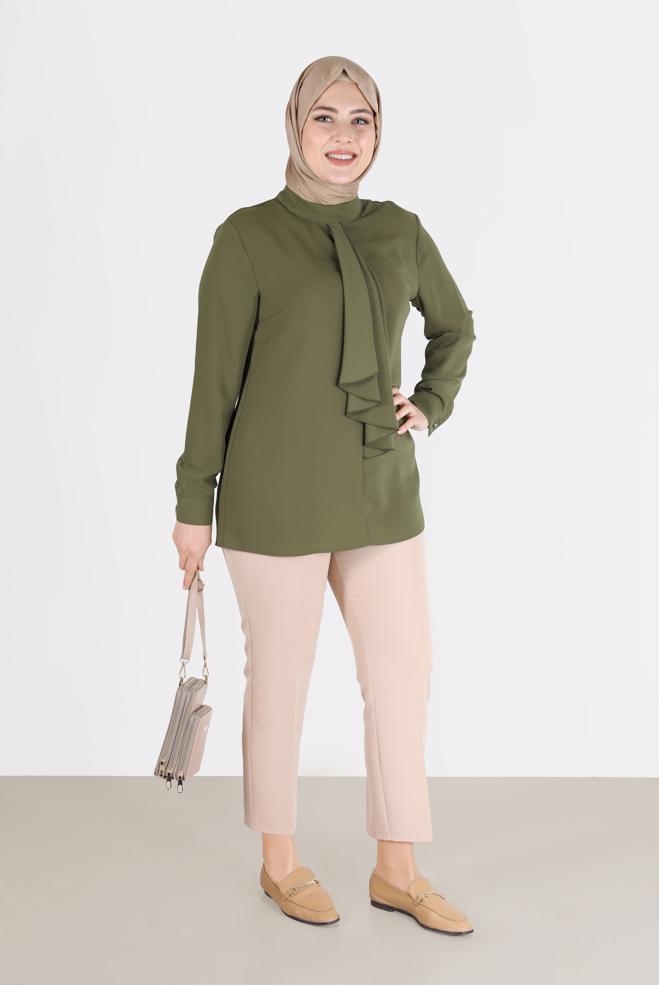 Vêtements hijab  PANTALON COUPE CLASSIQUE 70298 - ALVİNA