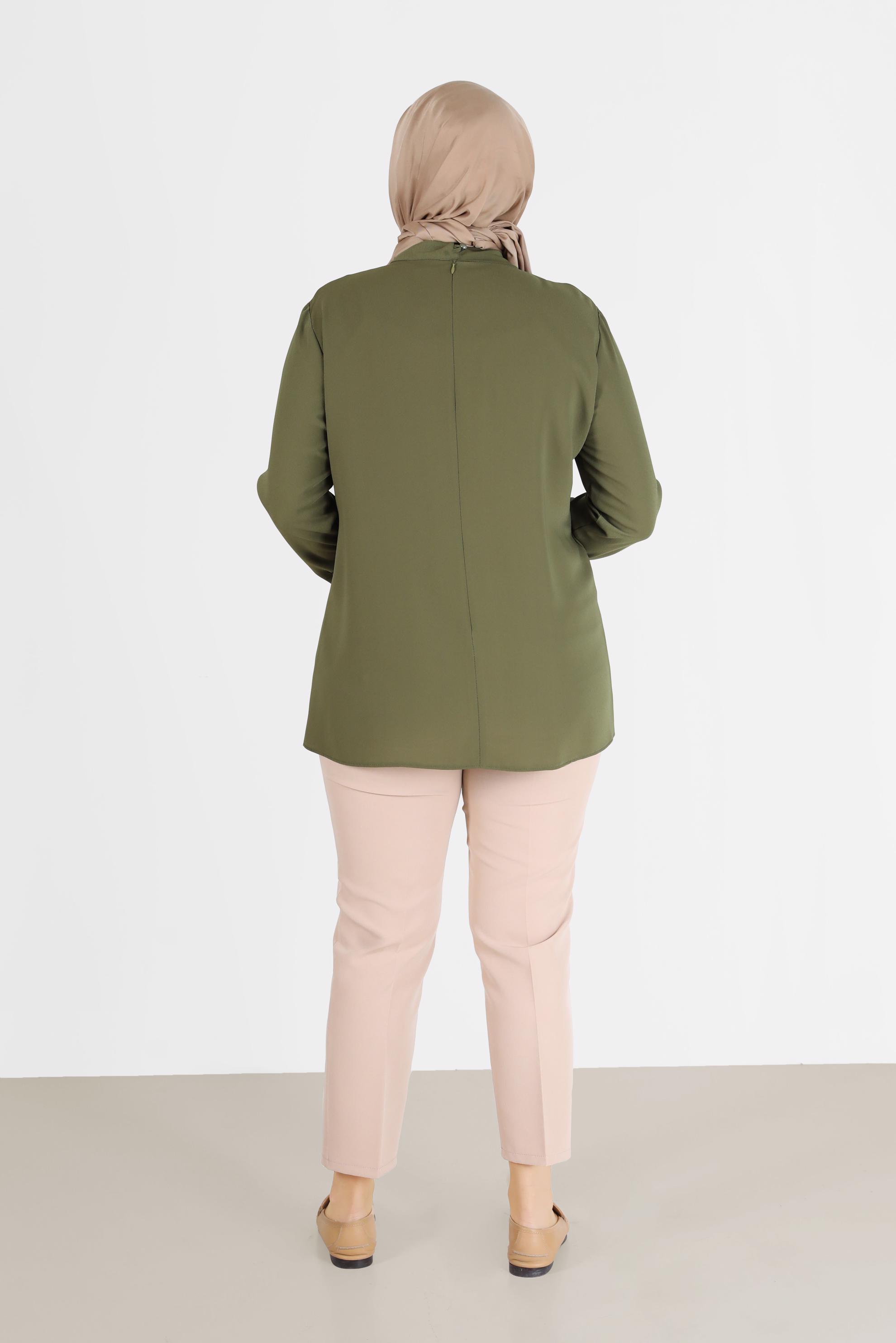 Tesettür giyim BEJ KLASİK KESİM PANTOLON 70298 