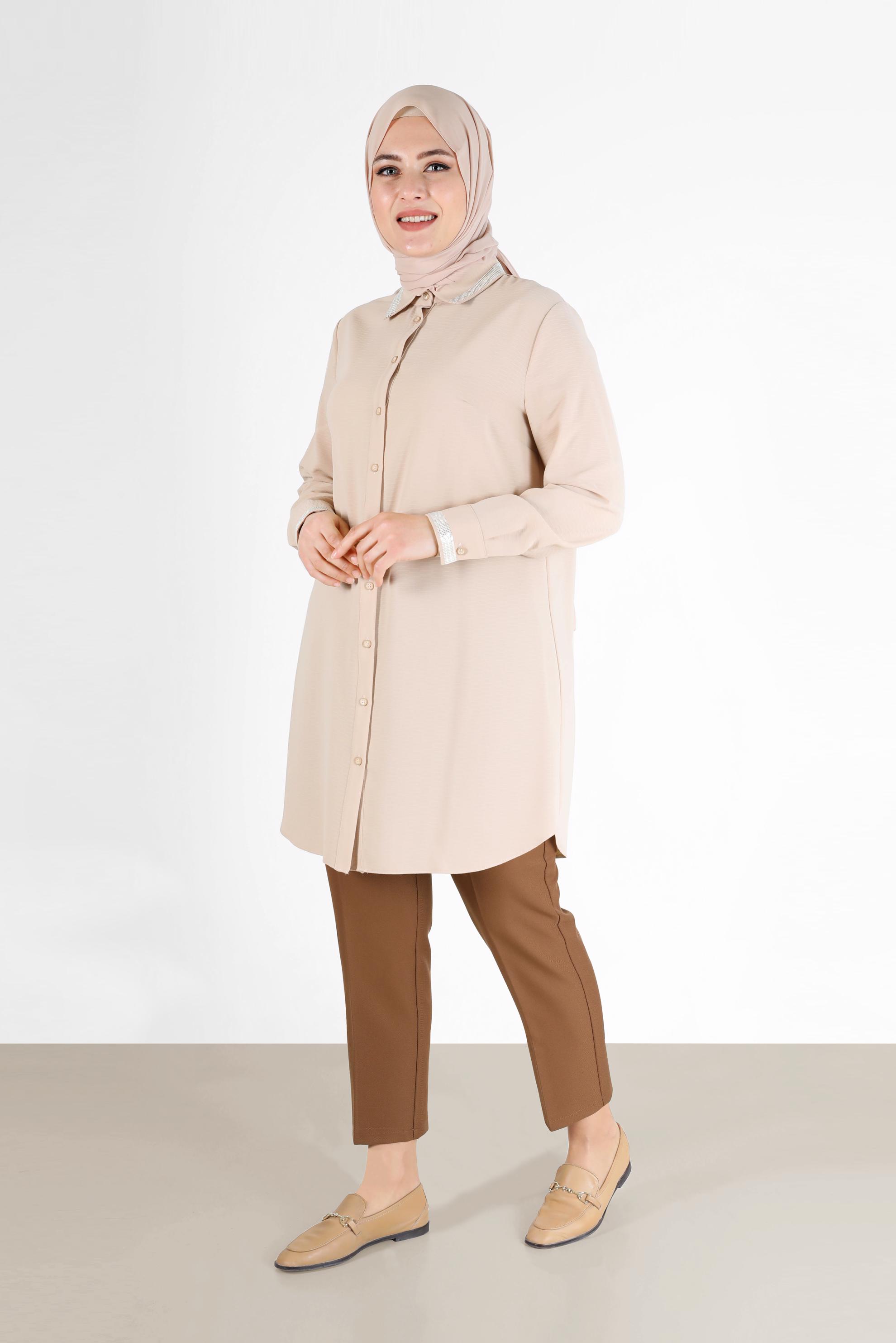 Vêtements hijab TABA PANTALON CLASSIQUE COUPE DROITE 70301