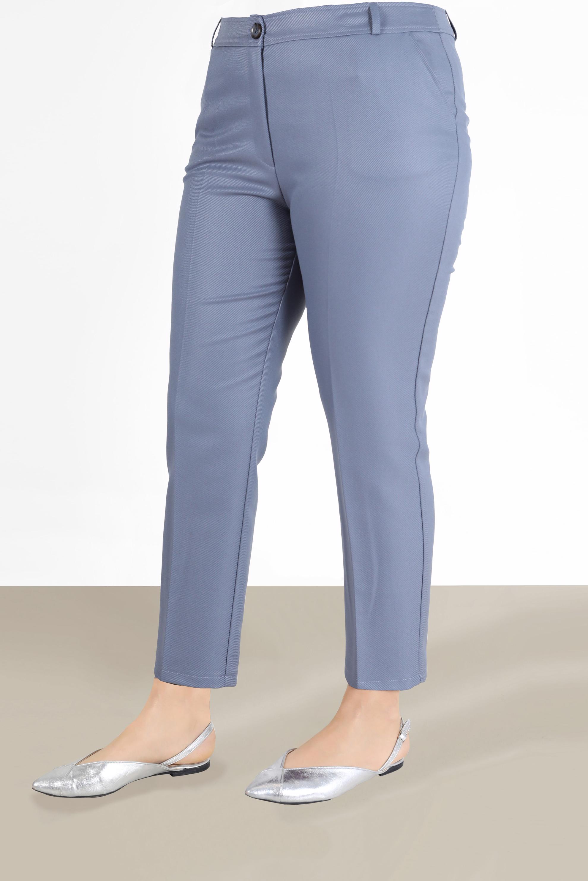 Tesettür giyim MAVİ BORU PAÇA KLASİK PANTOLON 70301 