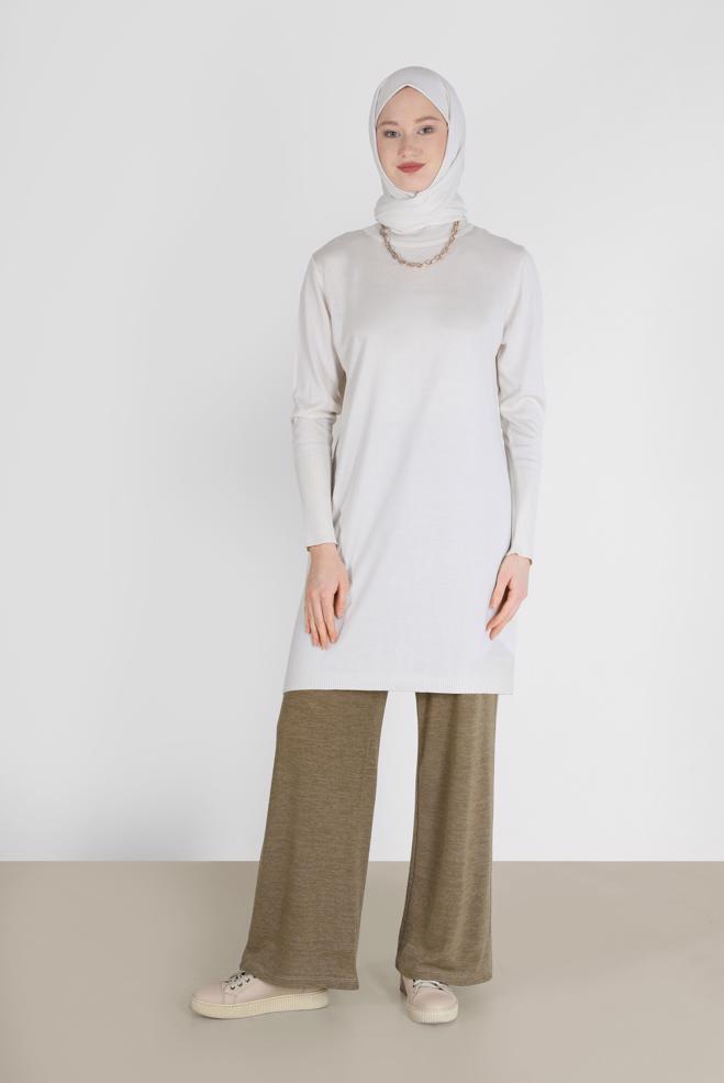 Hijab clothing  ELASTIC-WAIST KNIT TROUSERS 70303  - ALVİNA