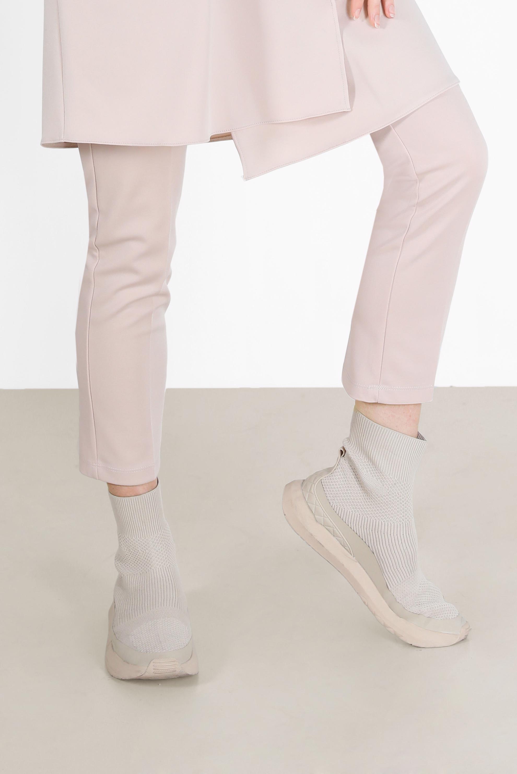 Tesettür giyim BEJ DAR PAÇA PANTOLON 70304	