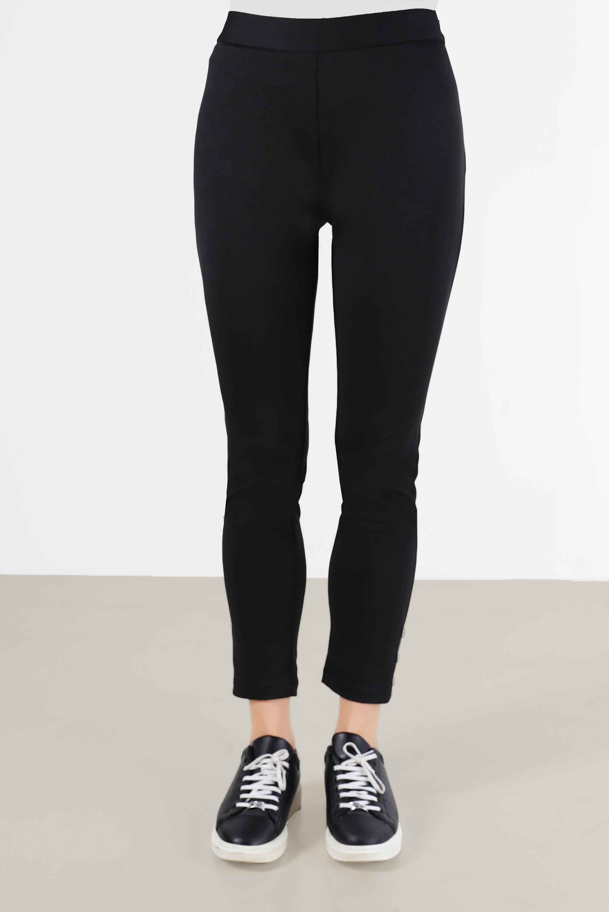 Tesettür giyim SİYAH DAR PAÇA DÜĞME DETAYLI PANTOLON 70305 