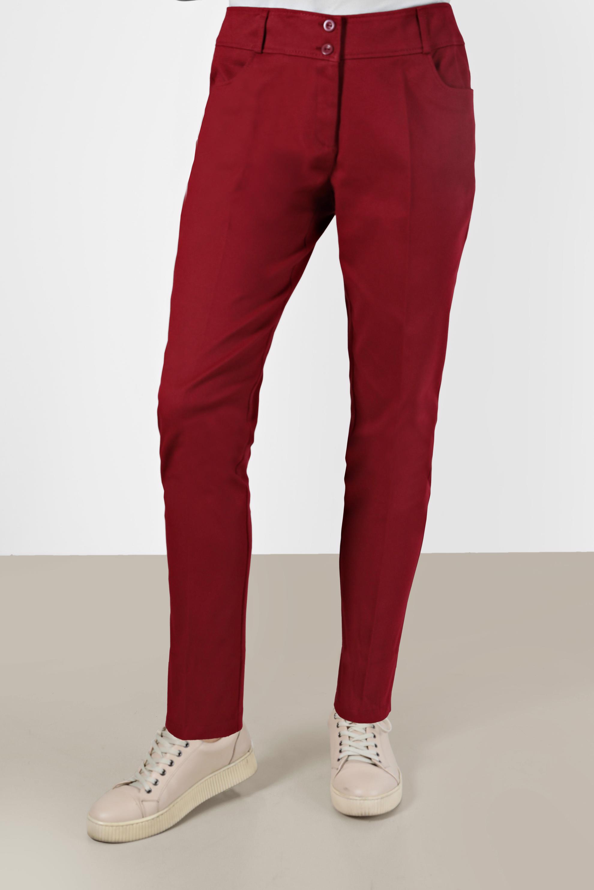 Tesettür giyim KIRMIZI DAR PAÇA PANTOLON 70307 