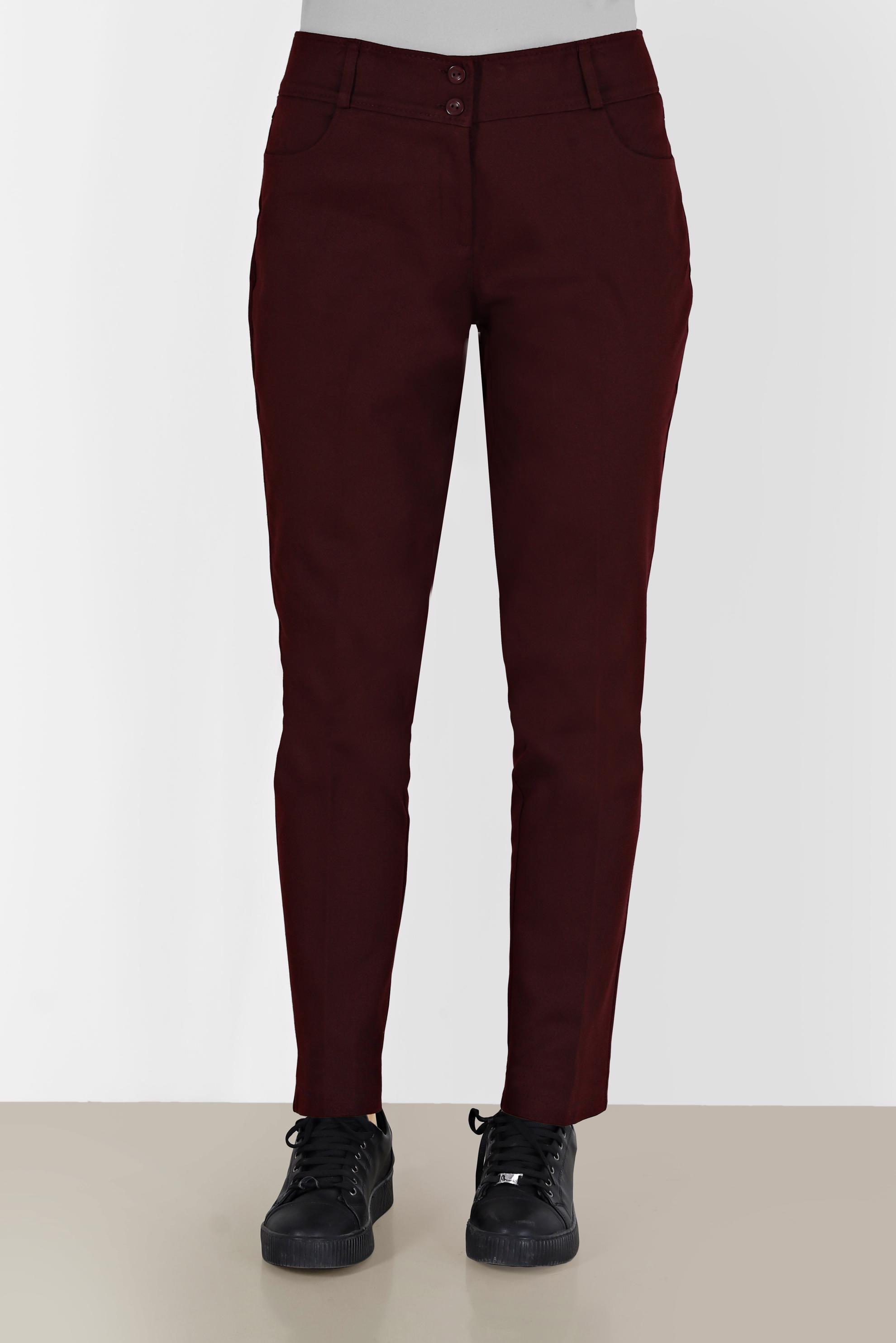 Tesettür giyim BORDO DAR PAÇA PANTOLON 70307 