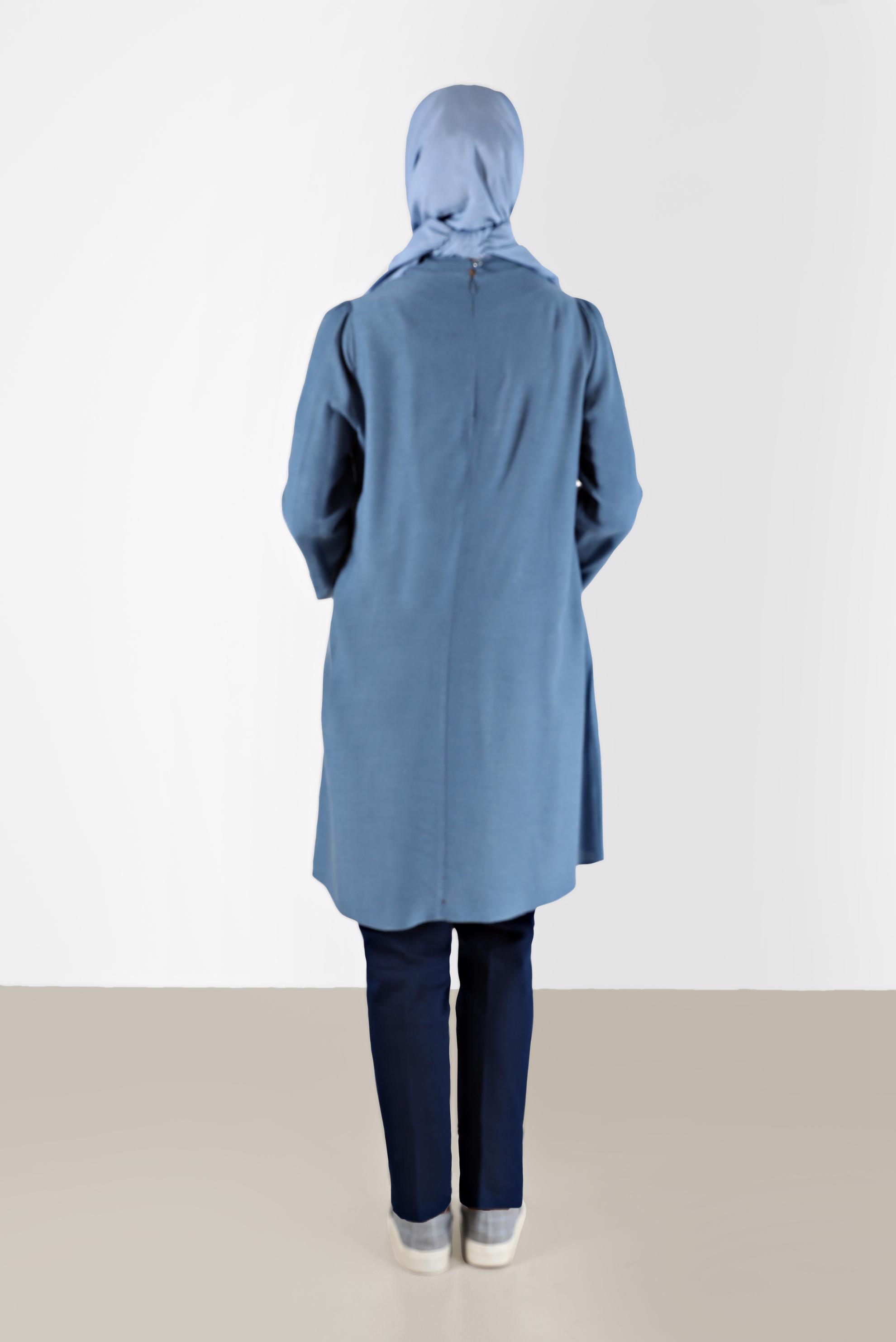 Tesettür giyim LACİVERT DAR PAÇA PANTOLON 70307 