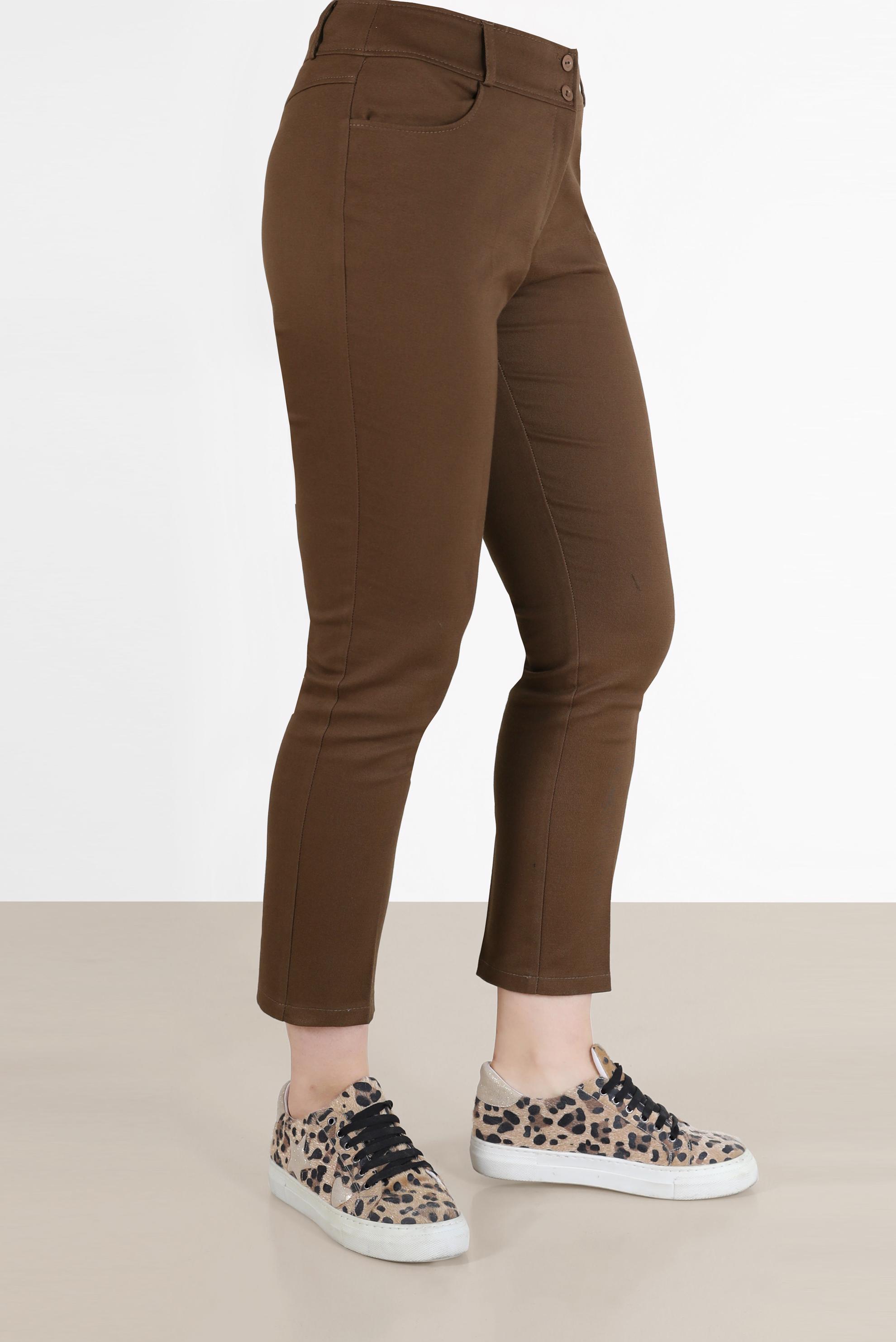 Tesettür giyim KAHVE DAR PAÇA PANTOLON 70307 