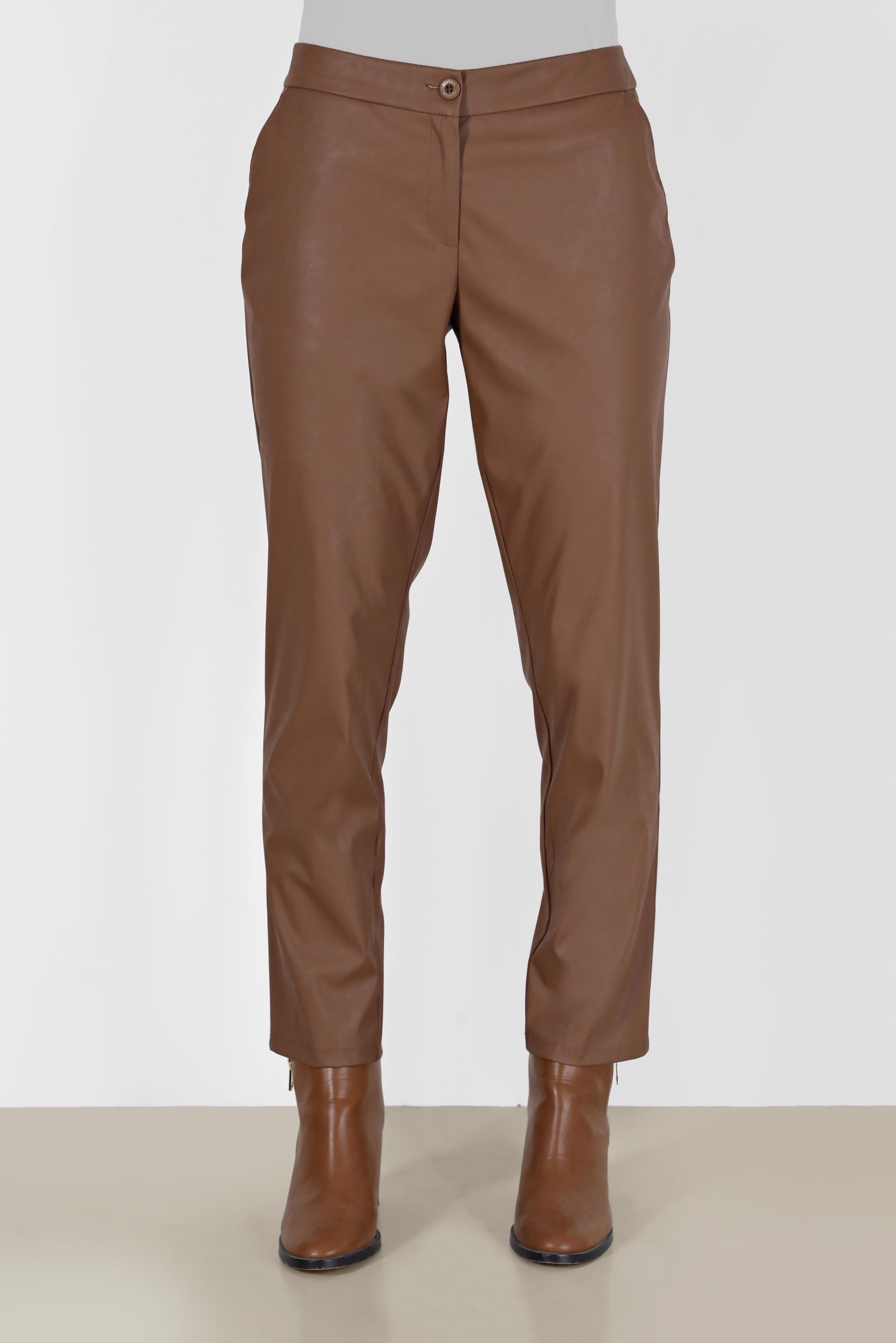 Hijab clothing TABA FAUX LEATHER TROUSERS 70312-1 