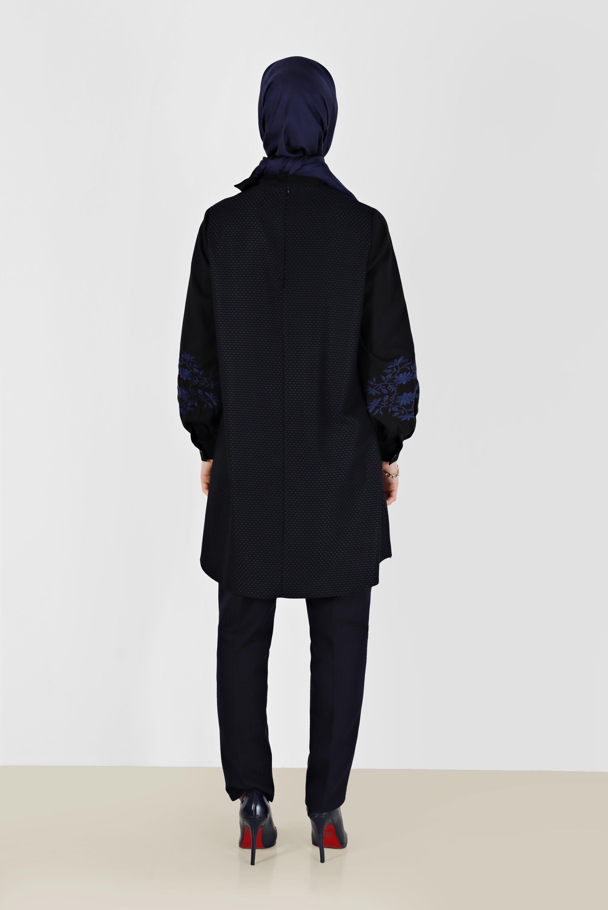 Tesettür giyim LACİVERT DÜZ KESİM PANTOLON 70313 