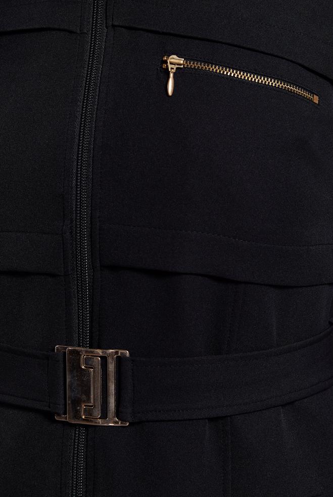 Tesettür giyim SİYAH KEMERLİ KAPÜŞONLU PARDESÜ 10463	 - ALVİNA