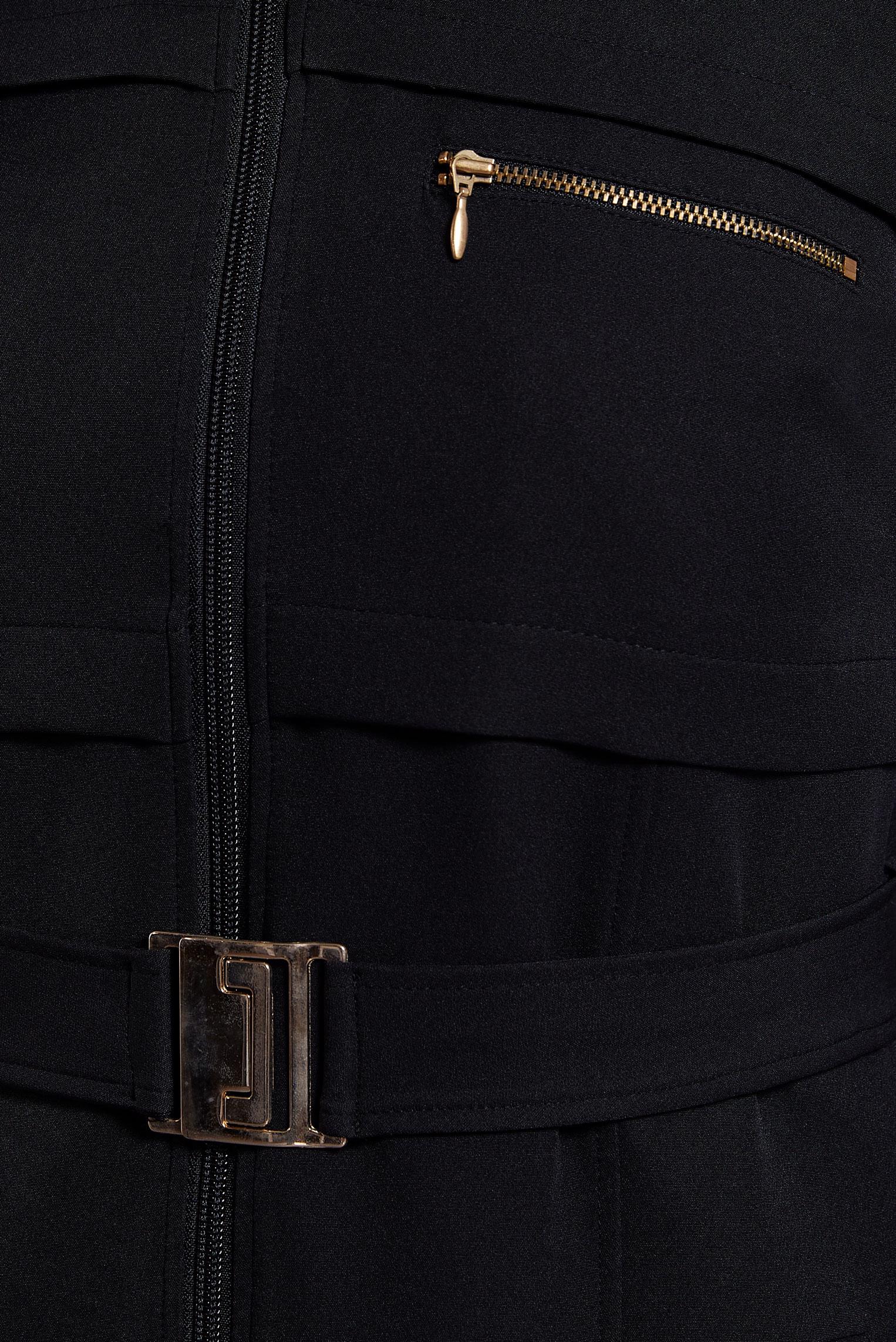 Tesettür giyim SİYAH KEMERLİ KAPÜŞONLU PARDESÜ 10463	