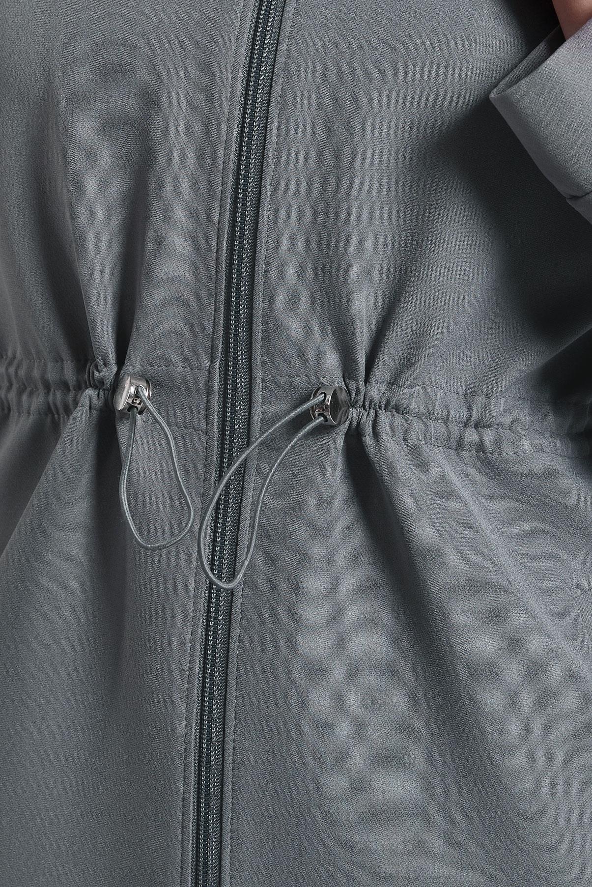 Vêtements hijab GRIS MANTEAU À CAPUCHE 10464