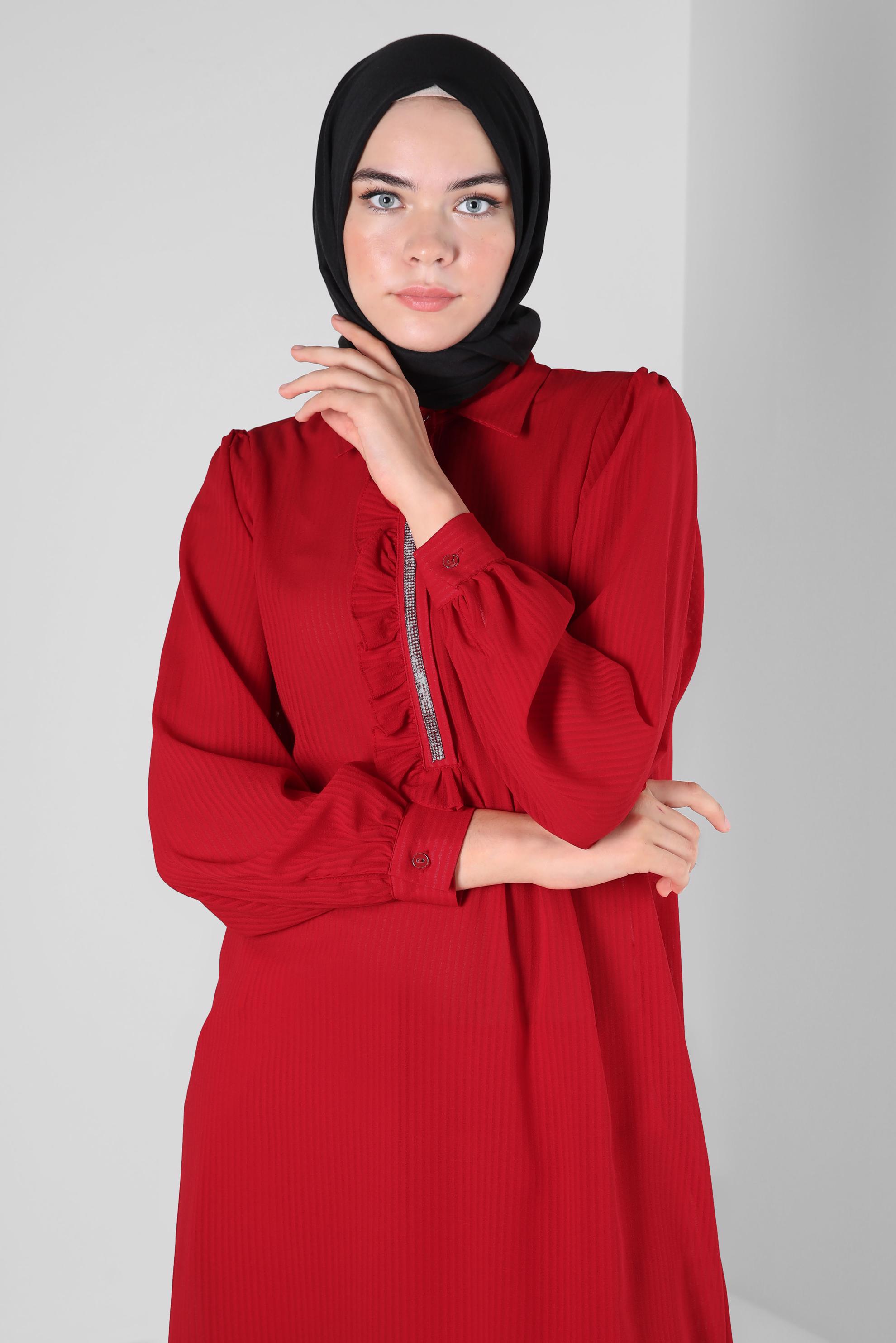 Tesettür giyim SİYAH ALVİNA CAZ ŞAL 8108 