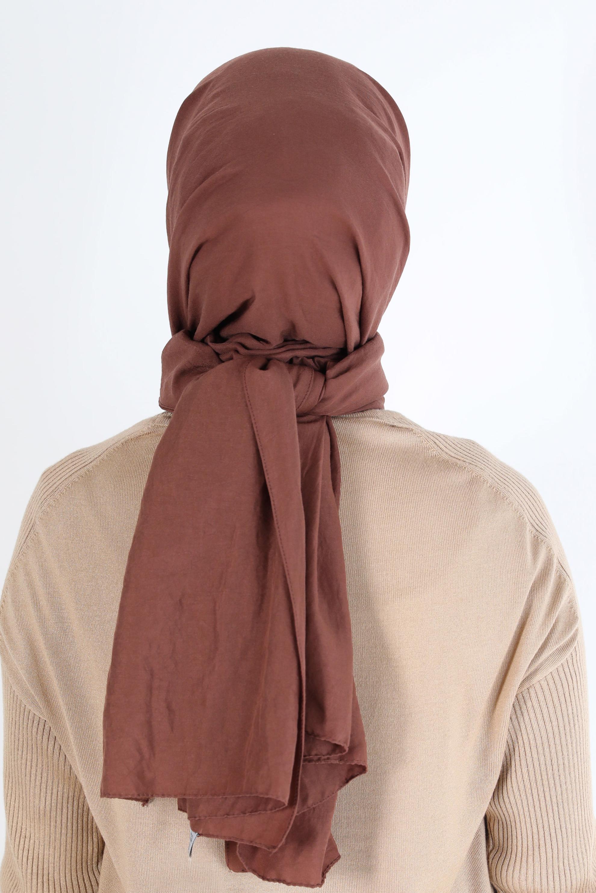Vêtements hijab BRUN CHÂLE ALVİNA 8108