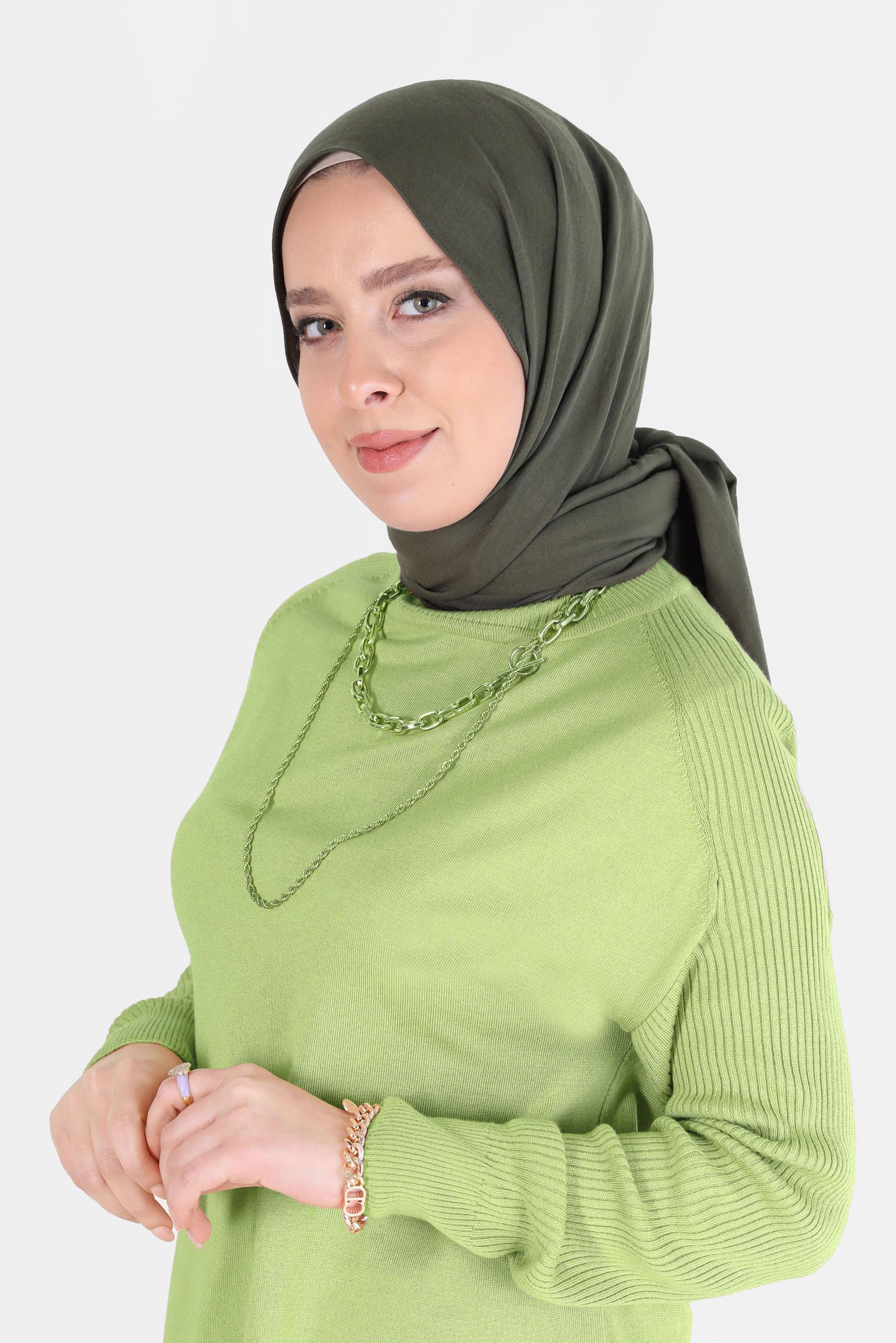 Hijab clothing KHAKI ALVİNA SHAWL 8108 