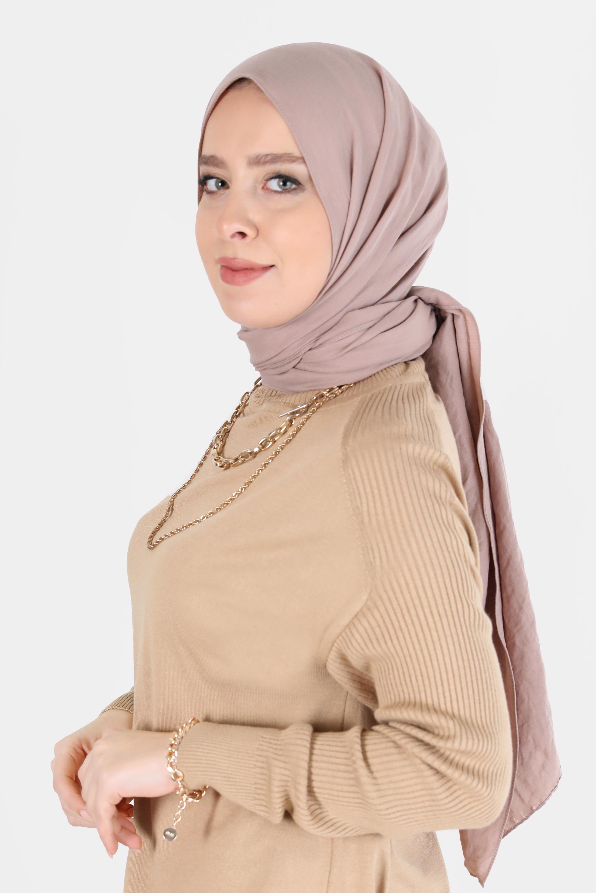 Vêtements hijab BRUN CHÂLE ALVİNA 8108