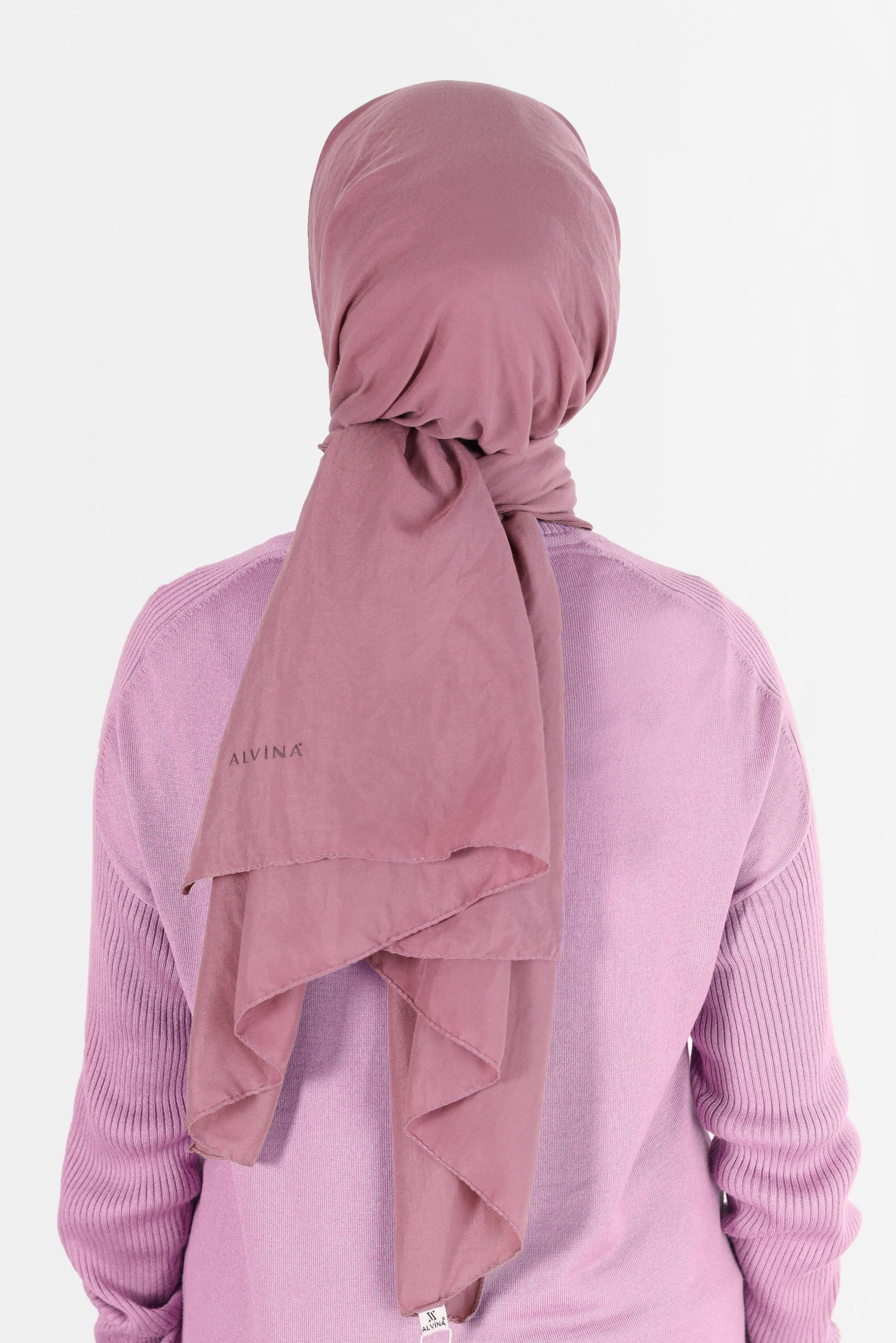 Tesettür giyim PEMBE ALVİNA CAZ ŞAL 8108 