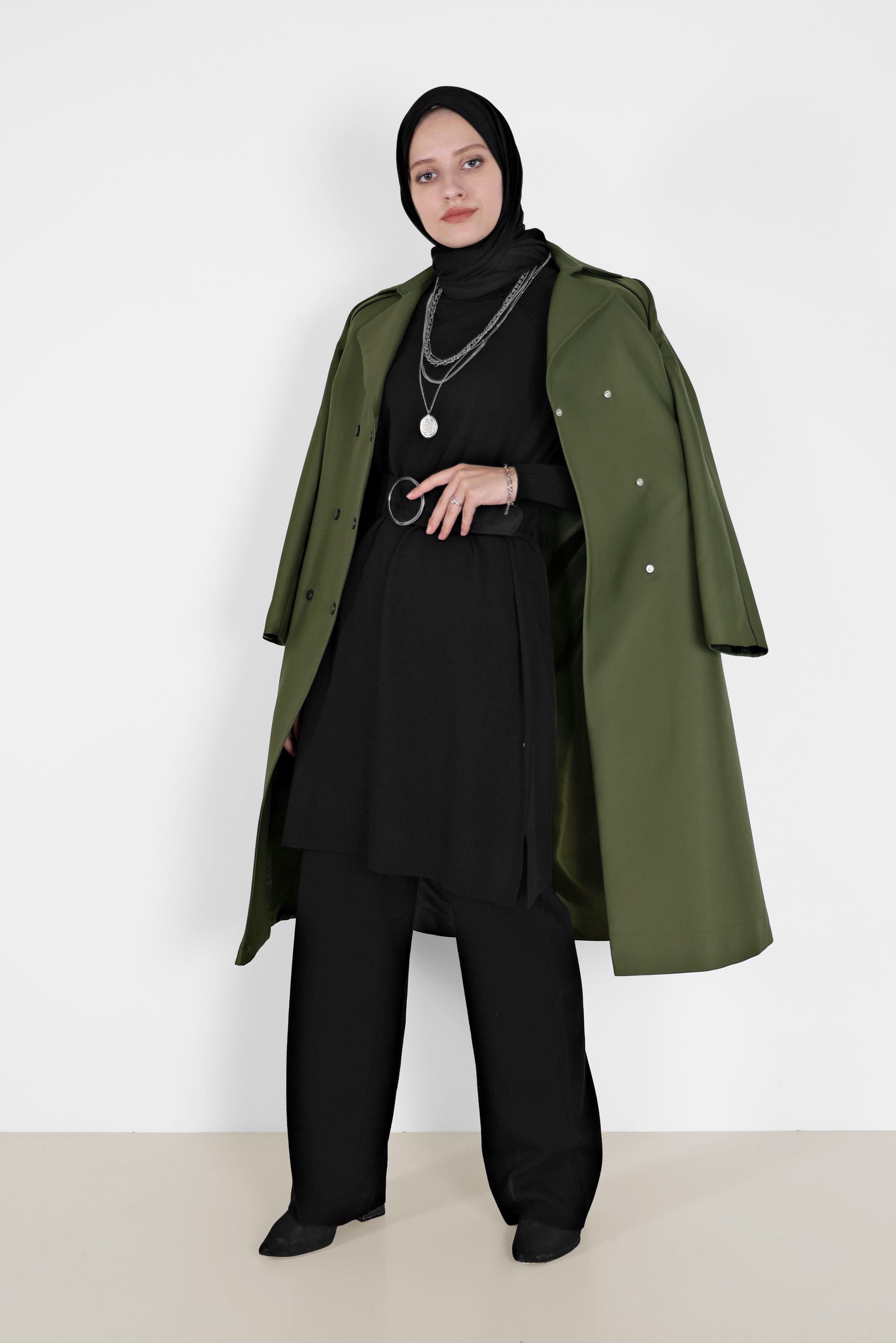 Hijab clothing BLACK CLASSIC KNITWEAR TUNIC 42002 