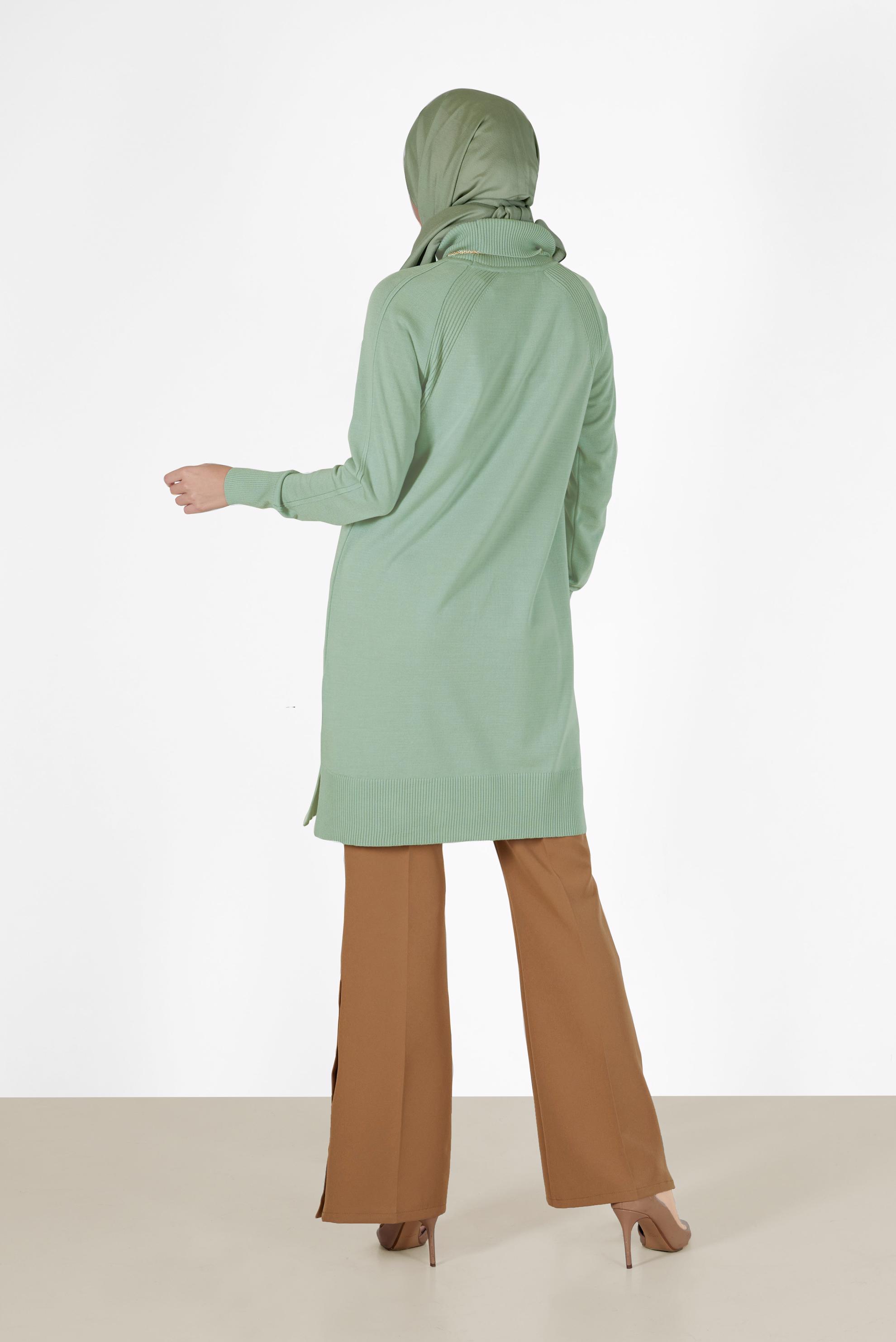 Hijab clothing GREEN CLASSIC KNITWEAR TUNIC 42002 