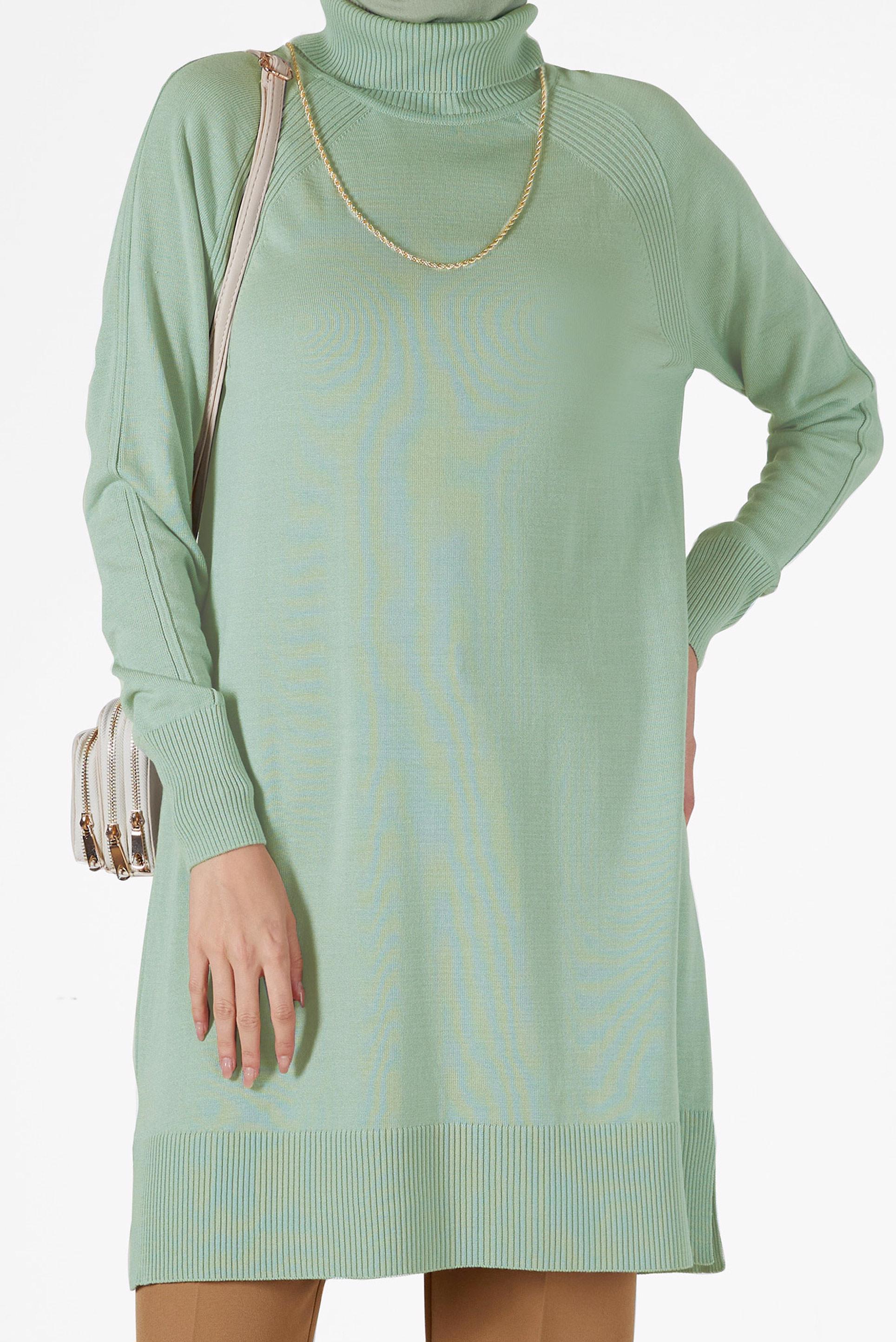 Hijab clothing GREEN CLASSIC KNITWEAR TUNIC 42002 