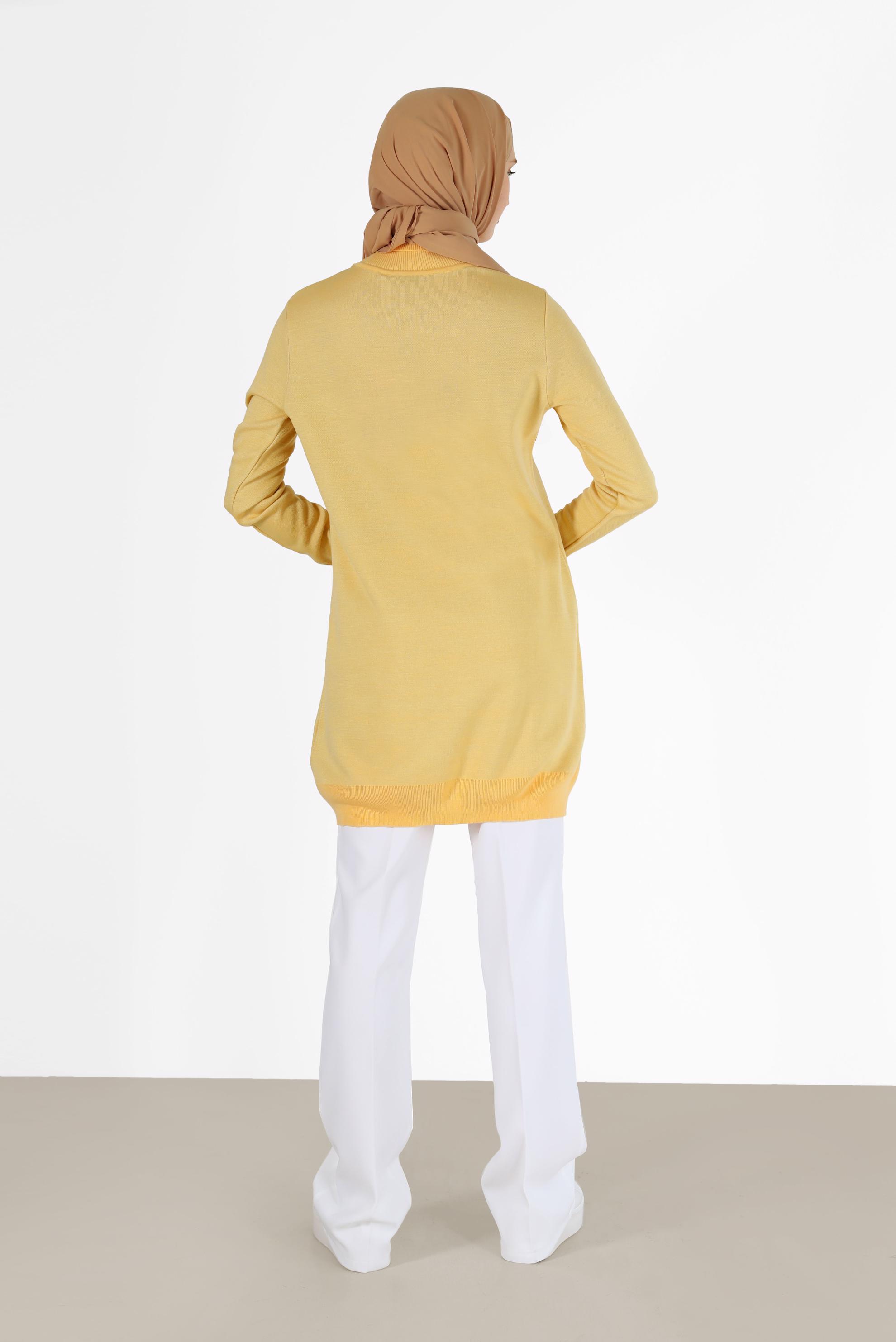 Hijab clothing YELLOW RHOMBUS KNIT TUNIC 42021 