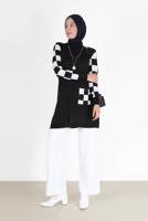 CHECK DETAIL KNITWEAR SWEATER WITH POCKET 42022 