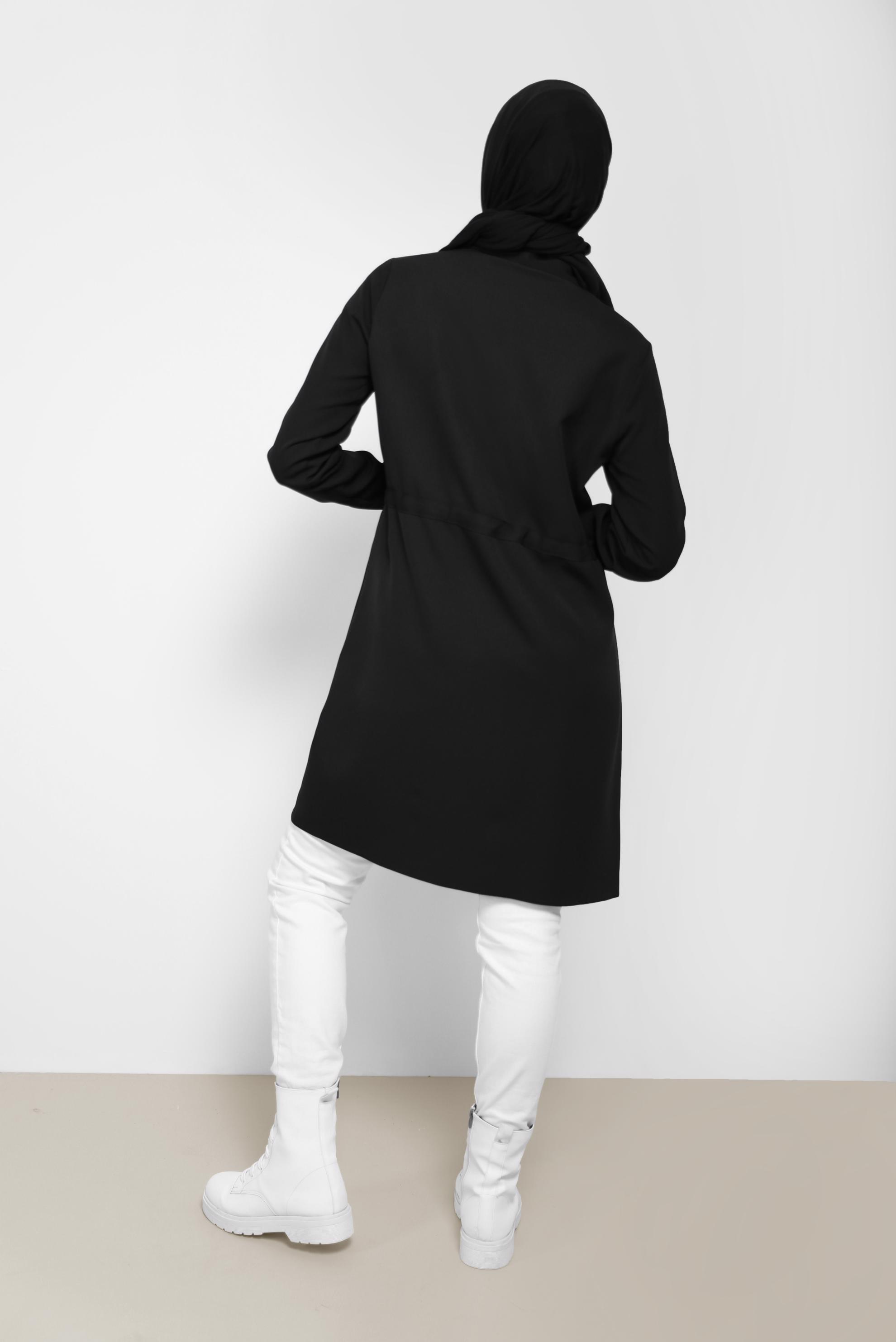 Hijab clothing BLACK TIE DETAIL TUNIC 42250 