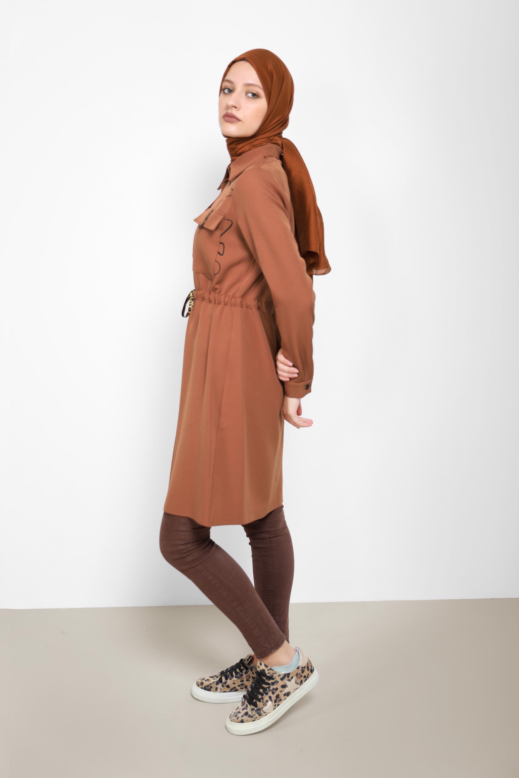 Hijab clothing TABA TIE DETAIL TUNIC 42250 