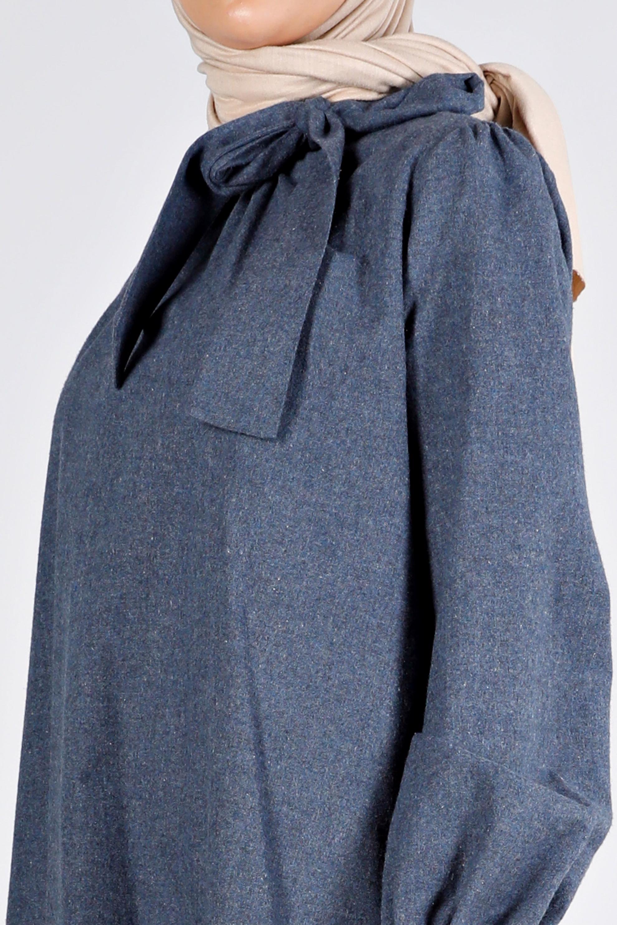 Vêtements hijab BLEU MARINE TUNIQUE EN COTON 42259