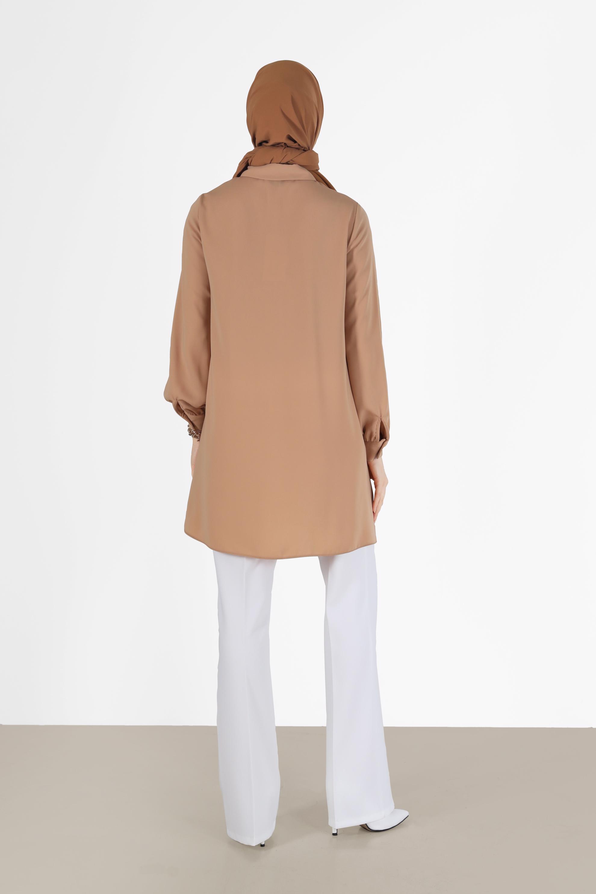 Hijab clothing PINK EMBROIDERY DETAIL TUNIC 42290 