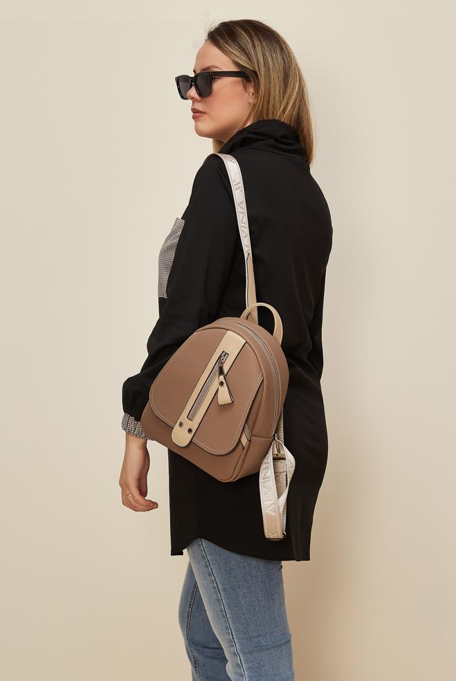 Tesettür giyim SİYAH EKOSE DESEN DETAYLI NAKIŞLI TUNİK 42371	 - ALVİNA