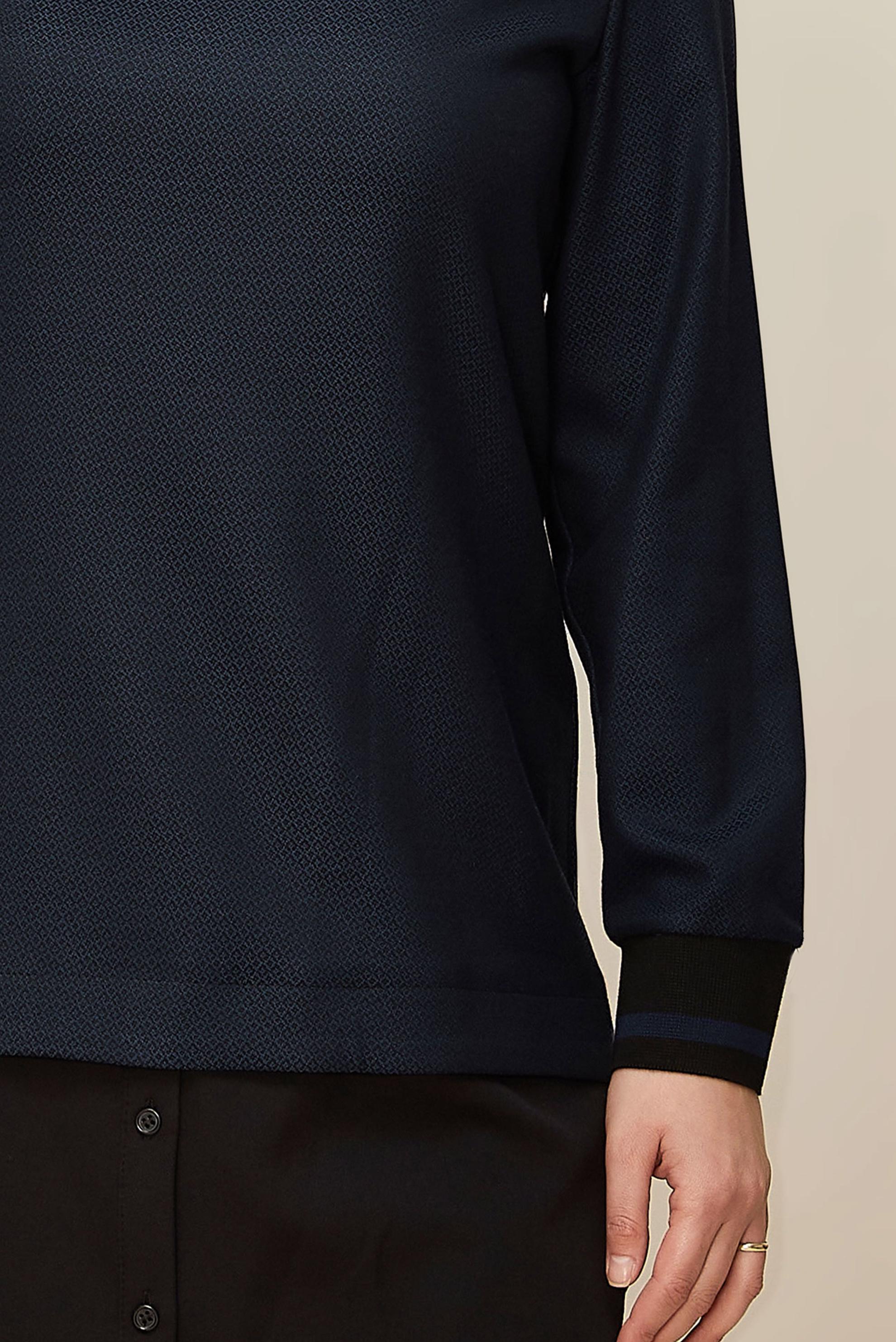 Tesettür giyim MAVİ GÖMLEK PARÇA DETAYLI PÖTİKARE TUNİK 42444 