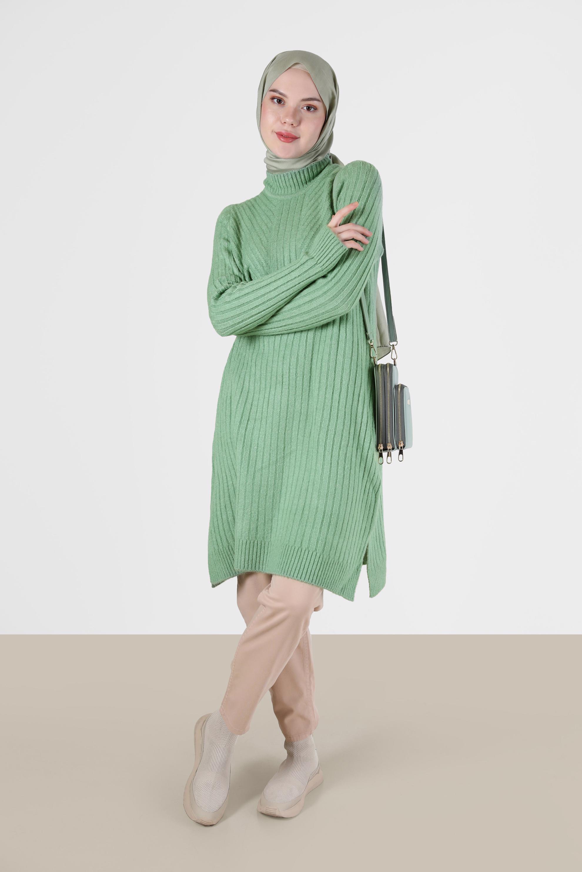 Tesettür giyim BEJ DAR PAÇA PANTOLON 70282 