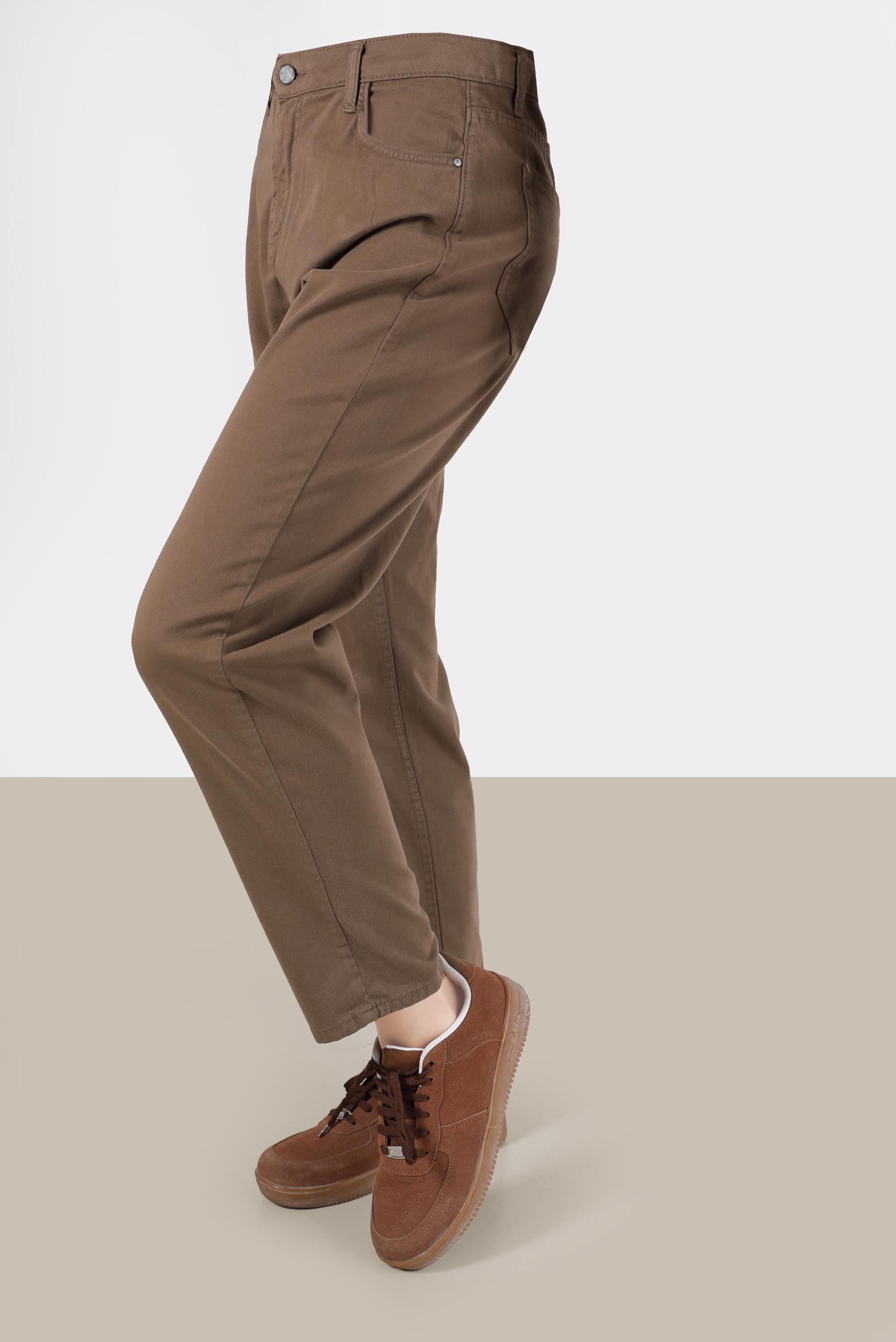 Tesettür giyim KAHVE DAR PAÇA PANTOLON 70282 