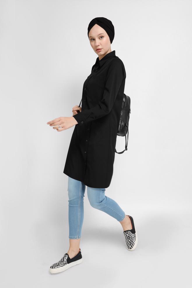 Vêtements hijab BEIGE JEAN MOULANT 70209-1 - ALVİNA