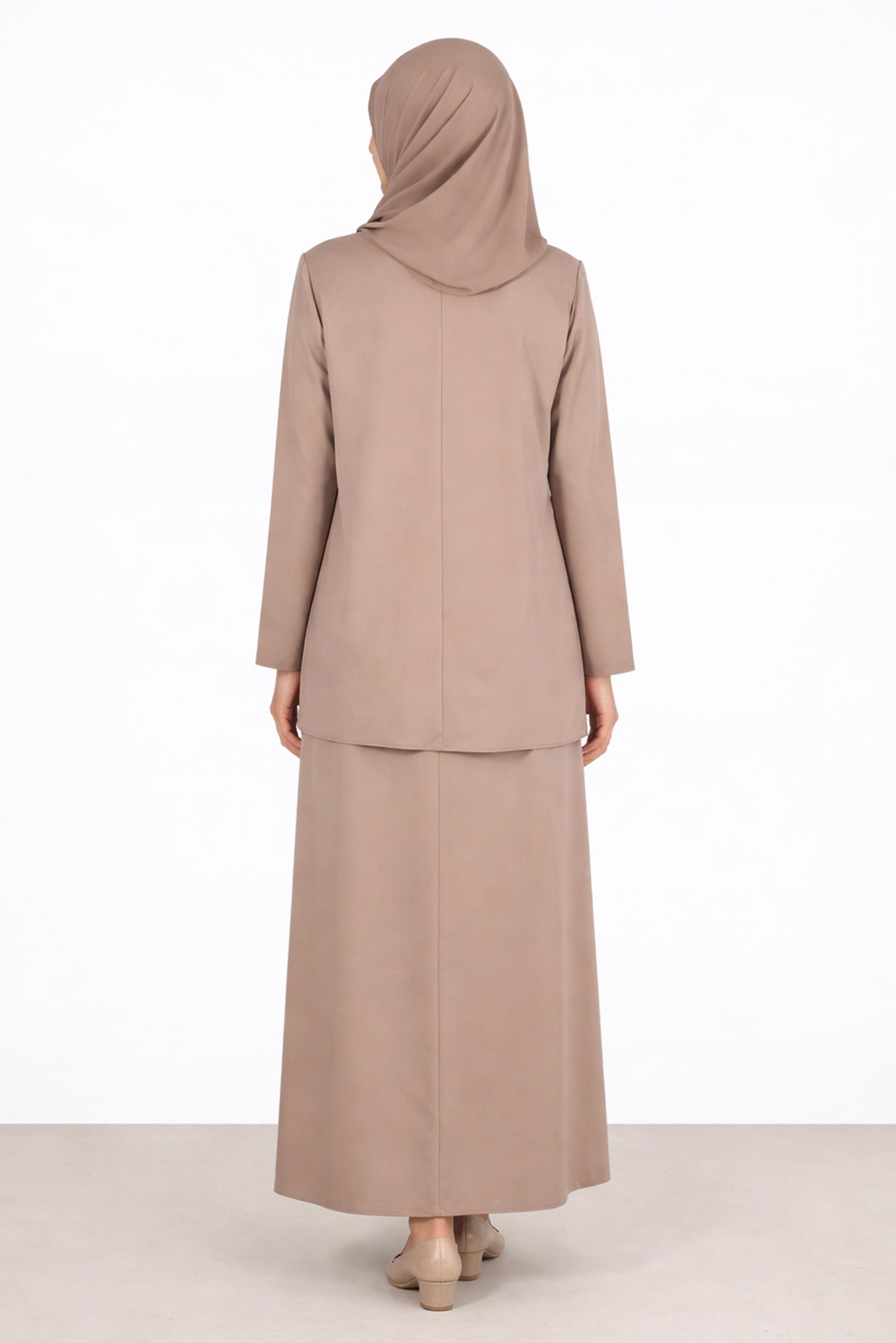 Vêtements hijab BEIGE ENSEMBLE JUPE 2 PIÈCES 20186