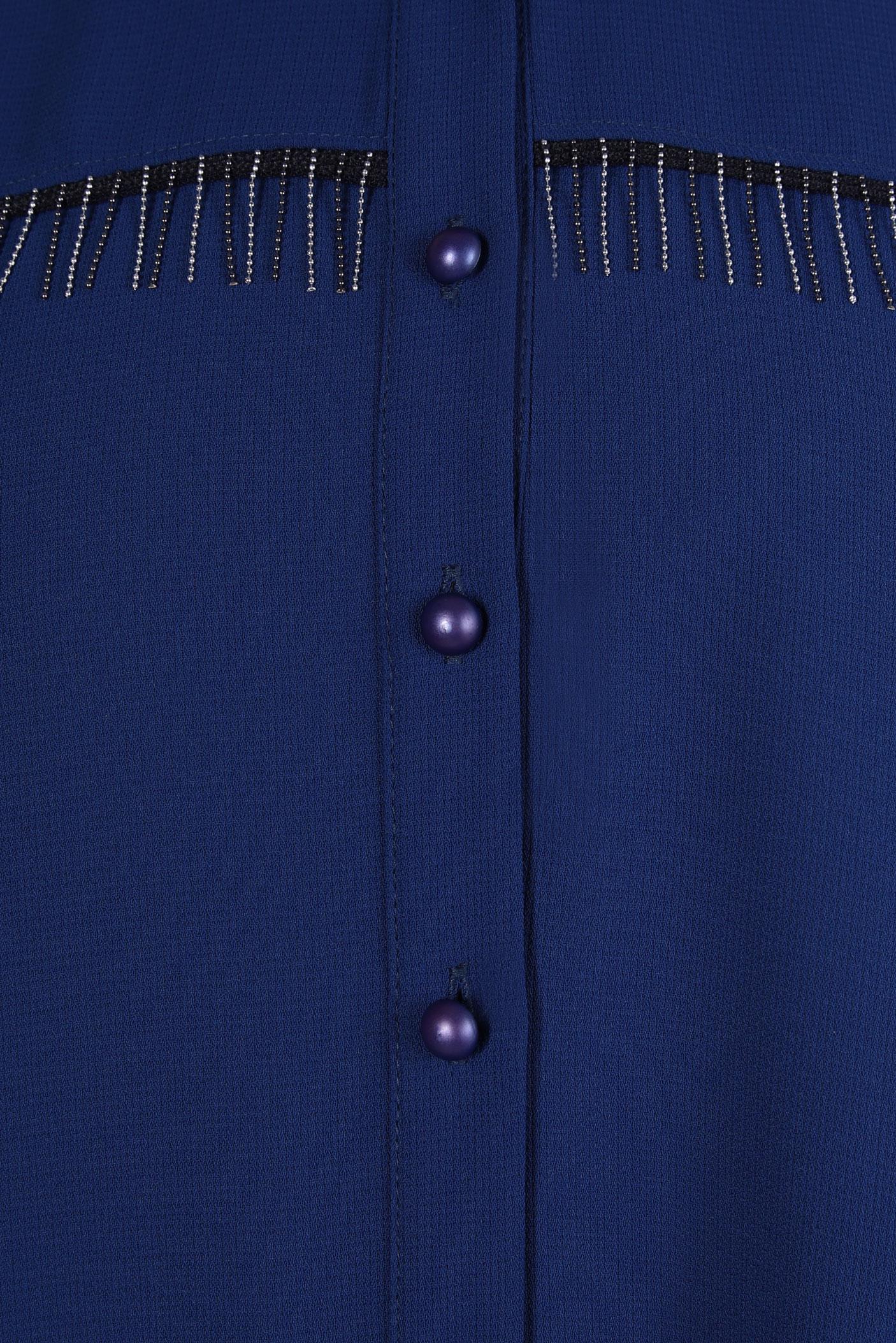 Tesettür giyim LACİVERT PÜSKÜL DETAYLI PANTOLONLU TAKIM 