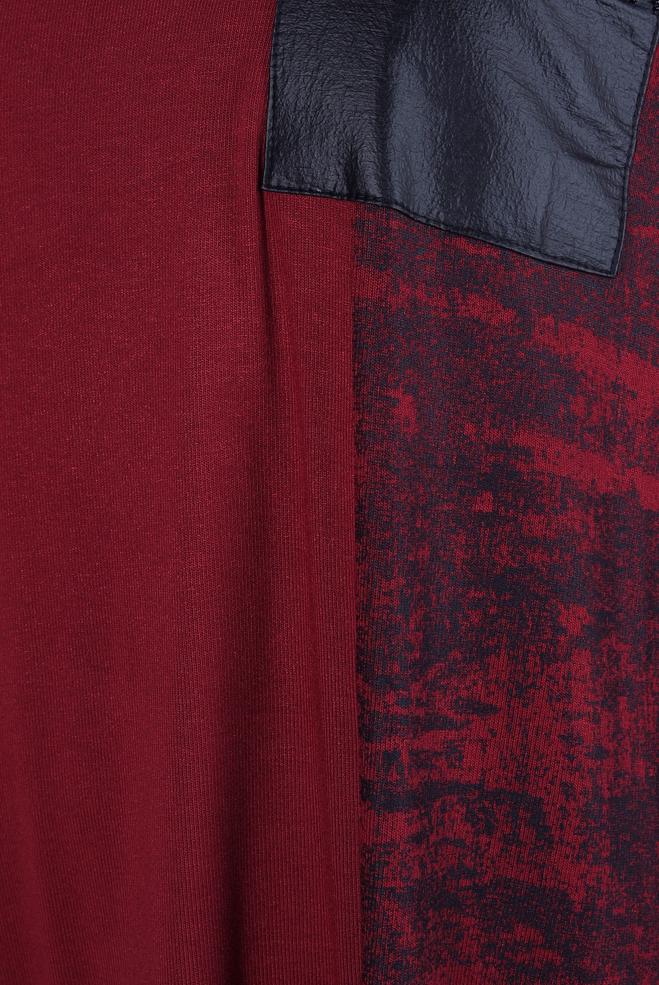 Tesettür giyim BORDO BATİK DESENLİ TUNİK 42461 - ALVİNA