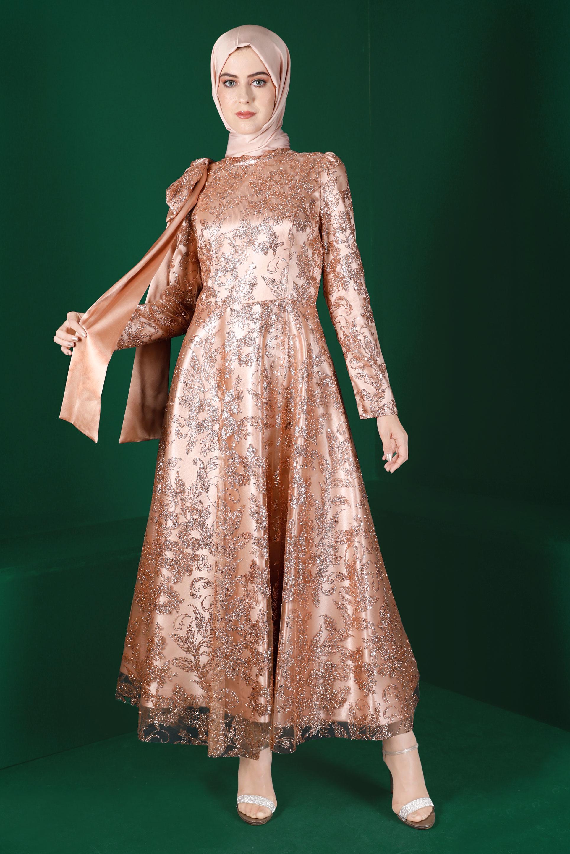 Vêtements hijab OR CHEMISE DE NUIT PAILLETTES STRASS 50265