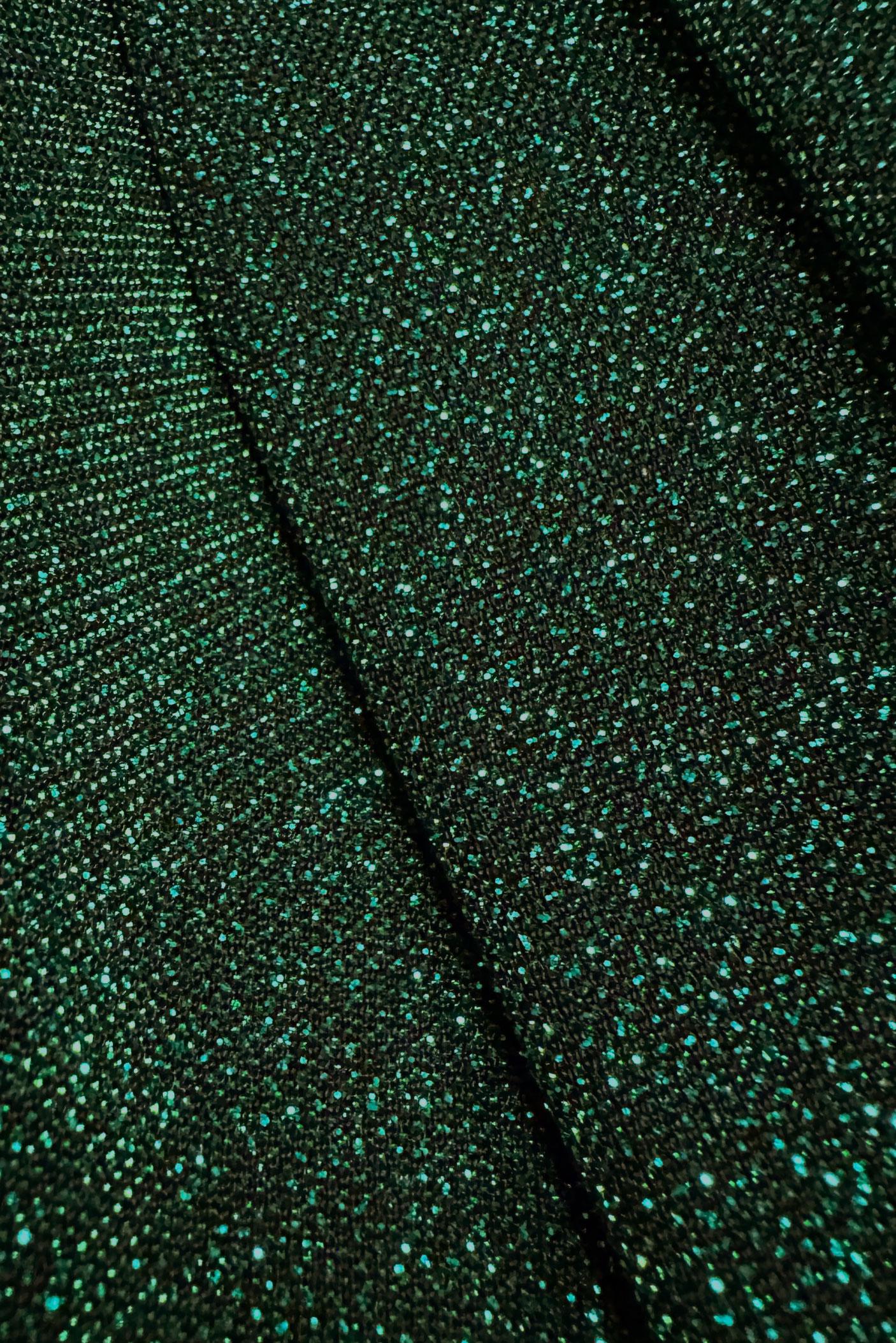 Tesettür giyim YEŞİL KEMERLİ SİMLİ ABİYE ELBİSE 50270 