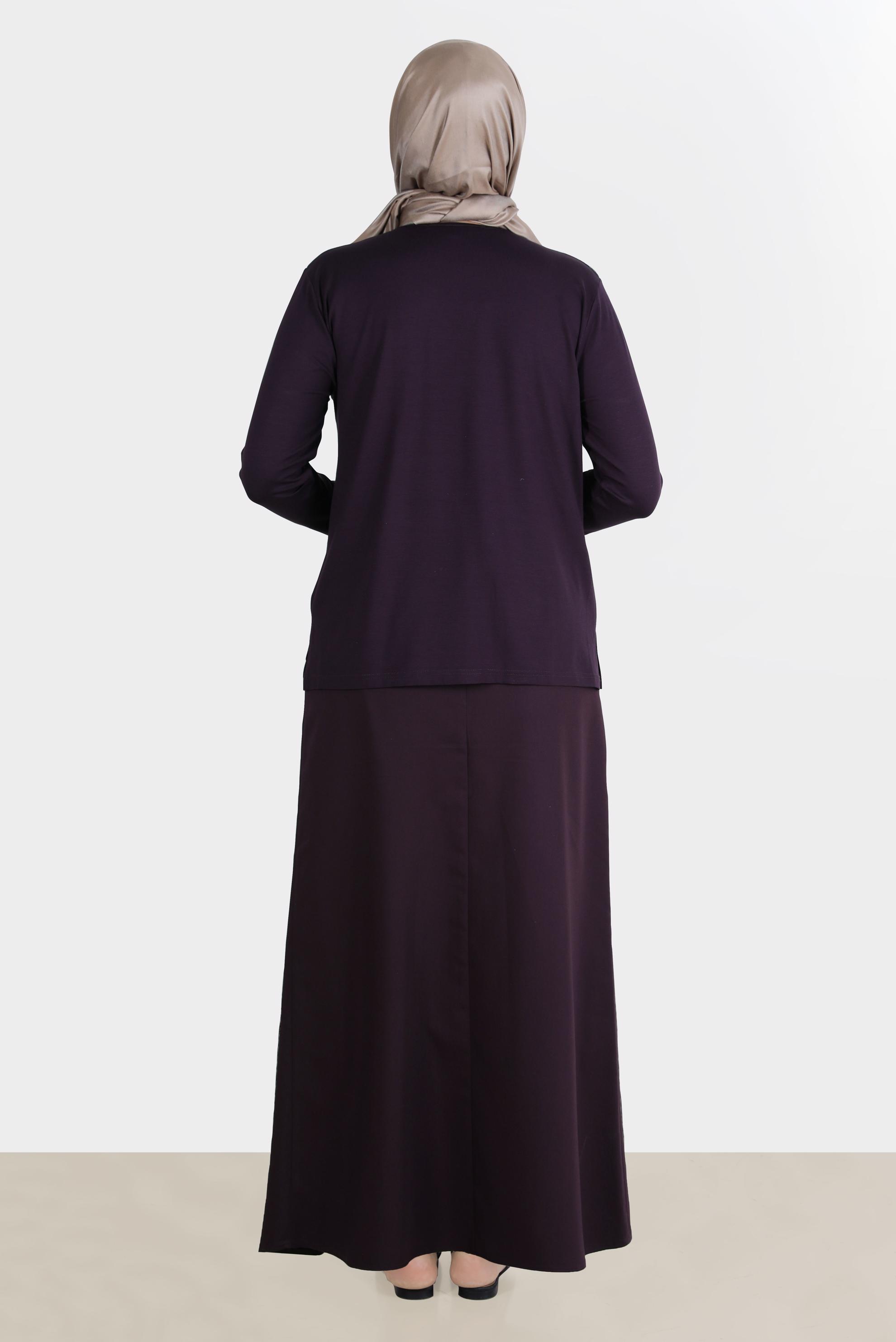 Hijab clothing DAMSON PATTERNED VISCOSE BLOUSE 20248 