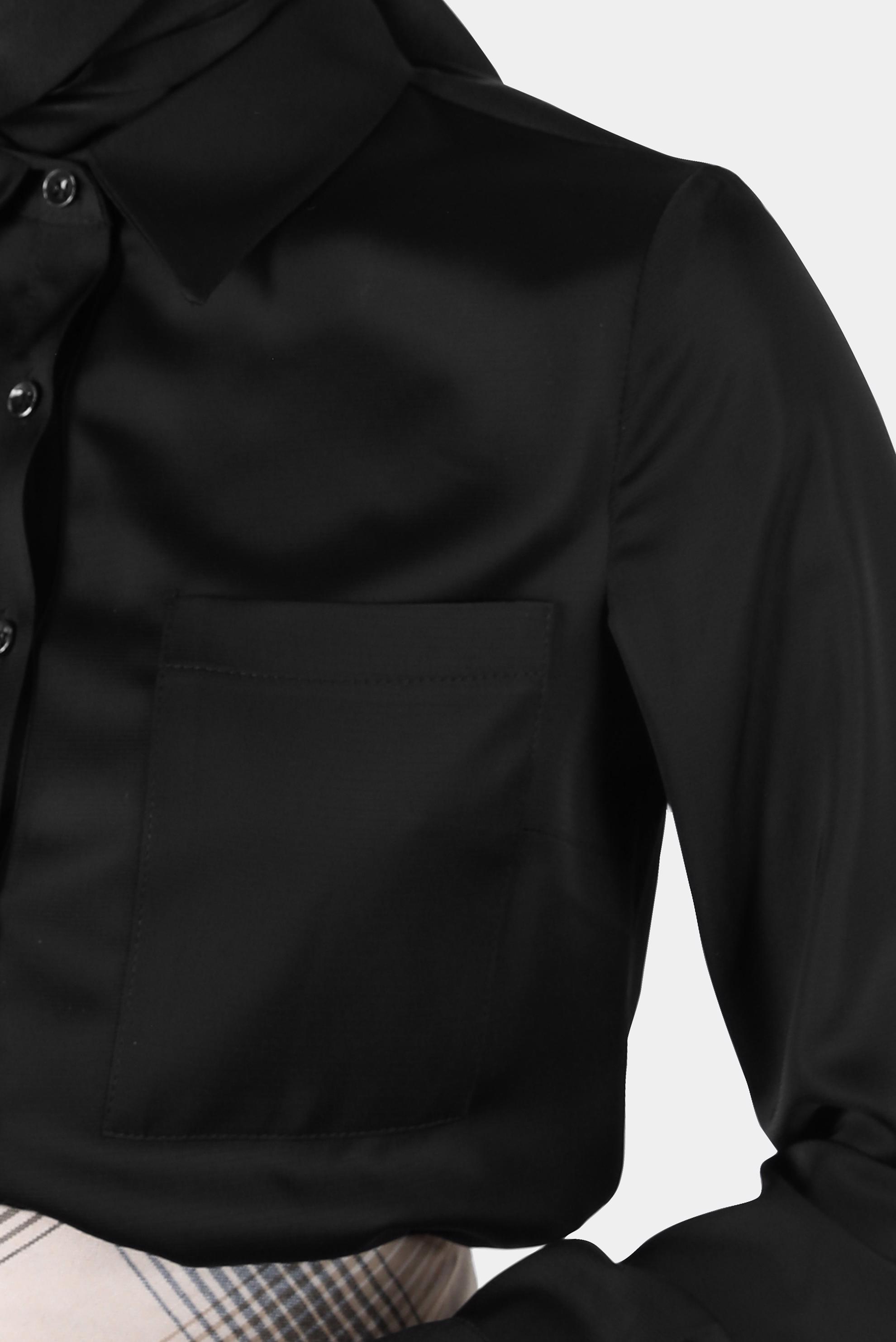 Hijab clothing BLACK POCKET DETAIL BLOUSE 41760 