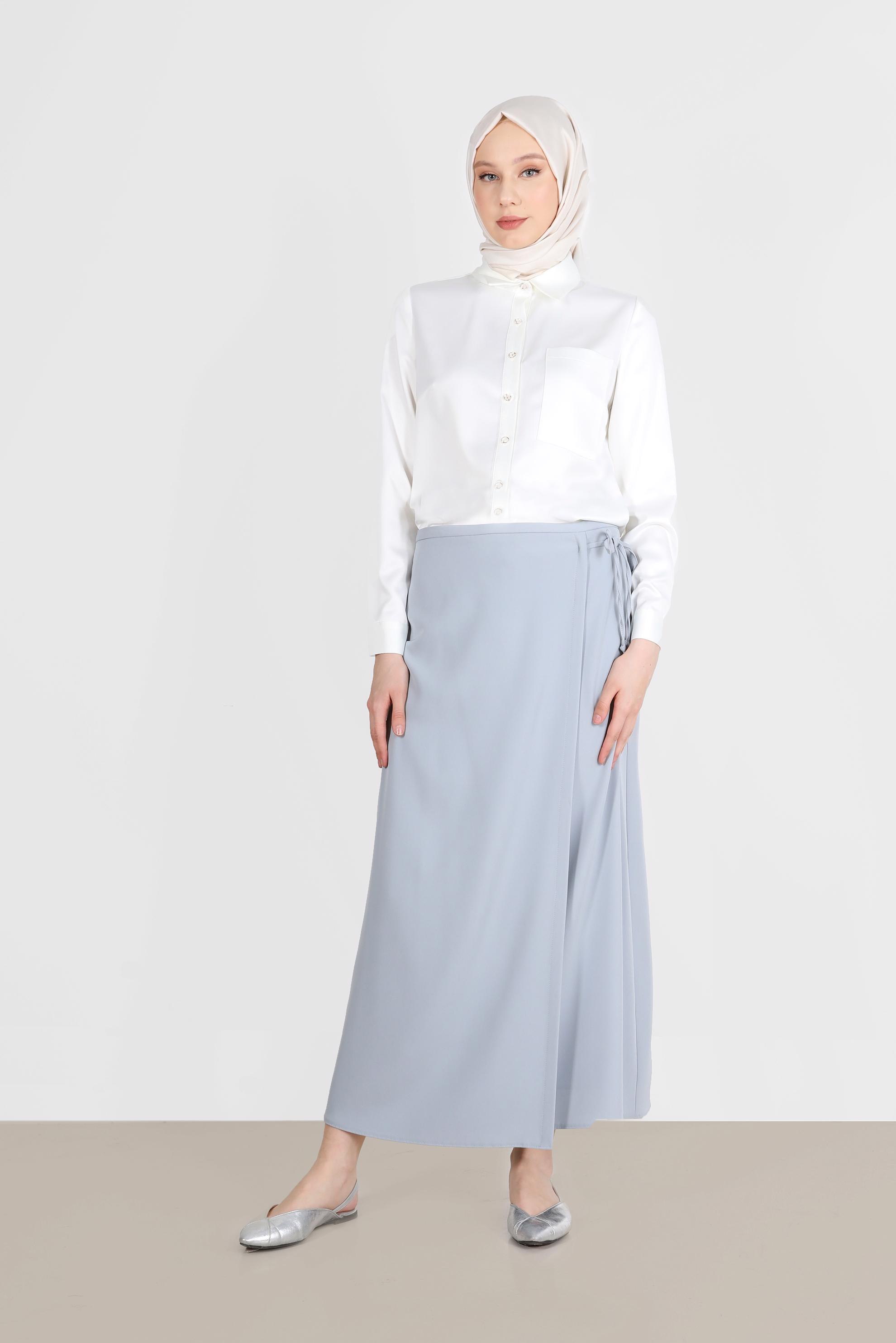 Vêtements hijab BLANC BLOUSE AVEC POCHE 41760