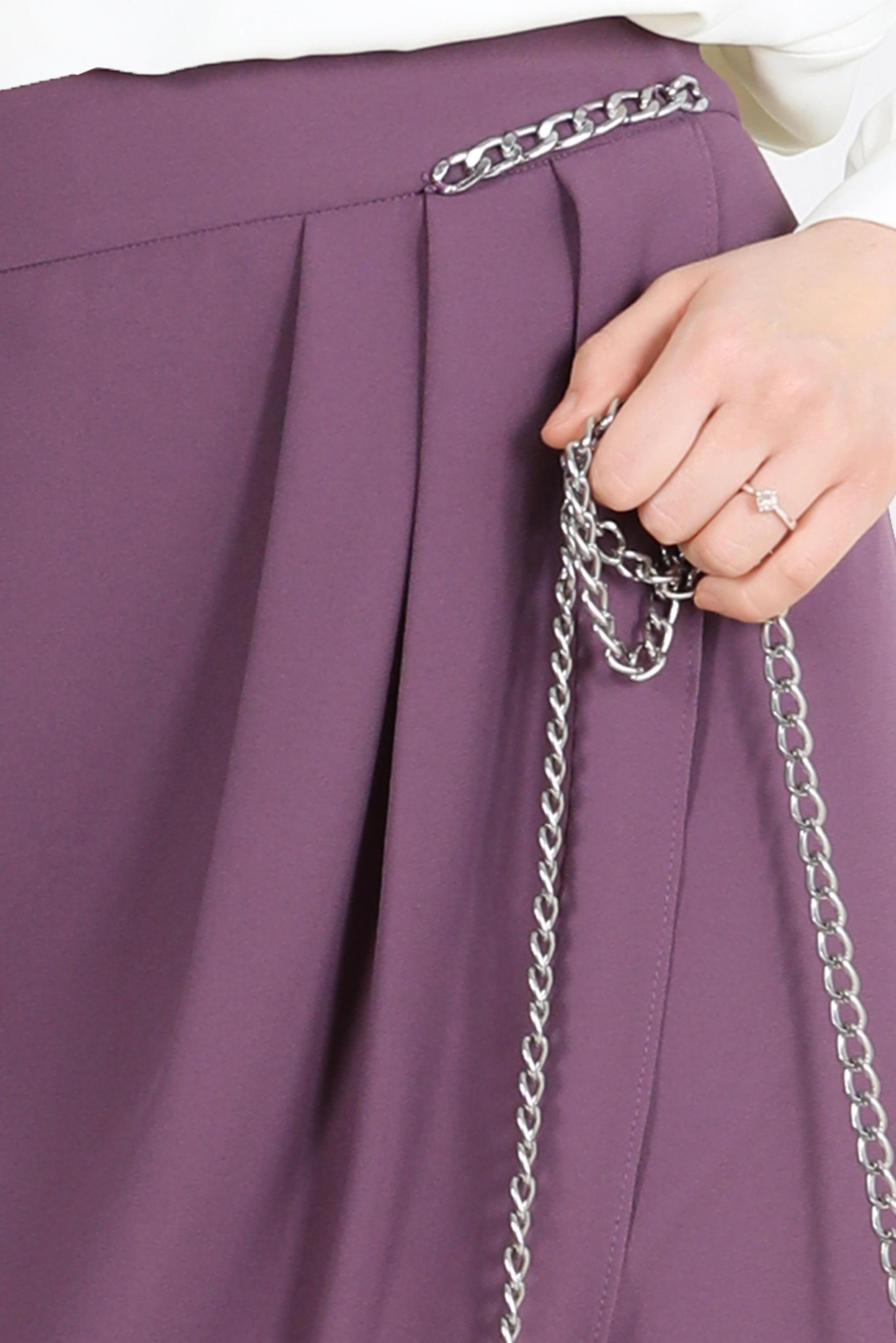 Vêtements hijab BLANC BLOUSE REMBOURRÉE À TAILLE ÉLASTIQUE 42366