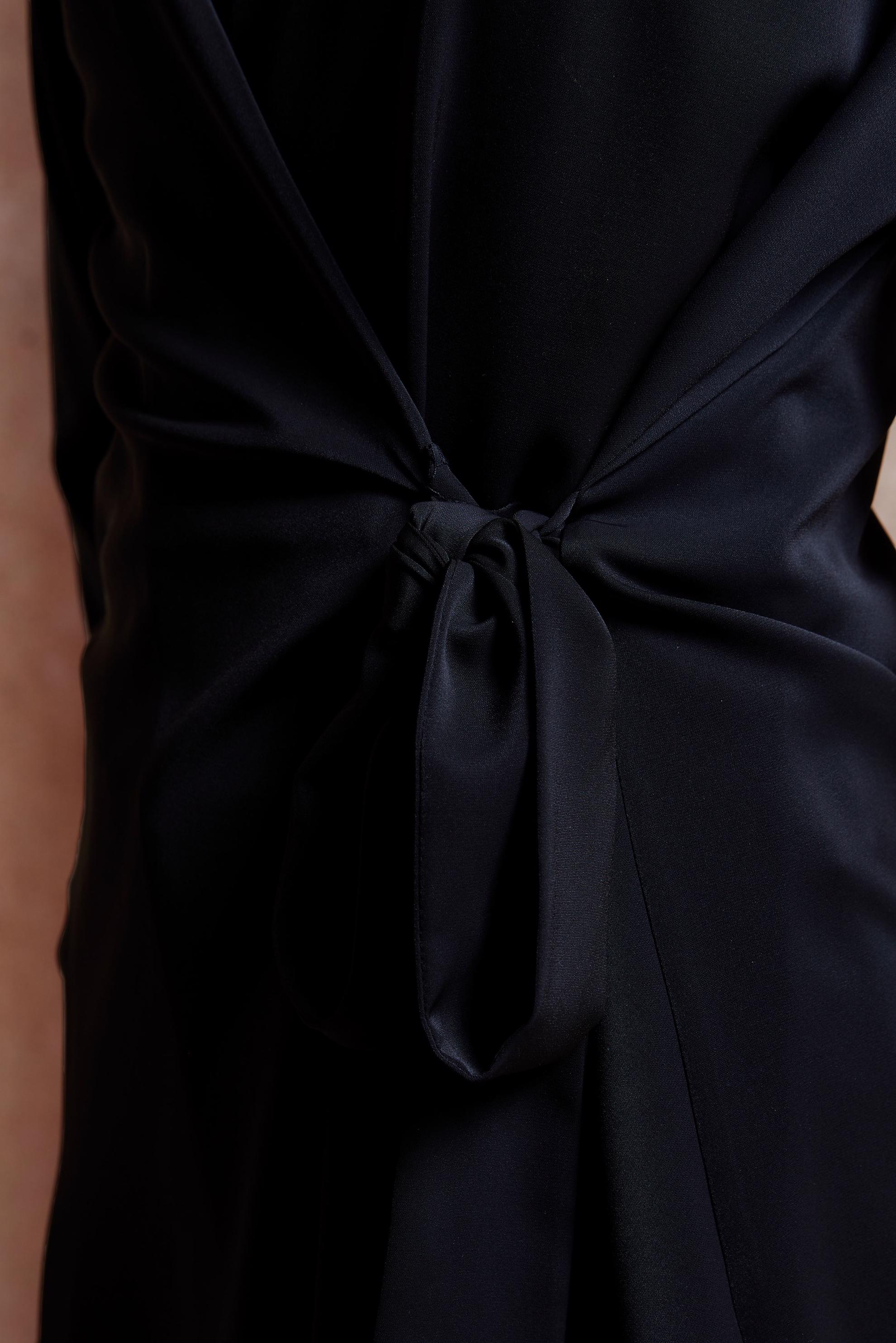 Tesettür giyim SİYAH YANDAN BAĞLAMALI BLUZ 42757 